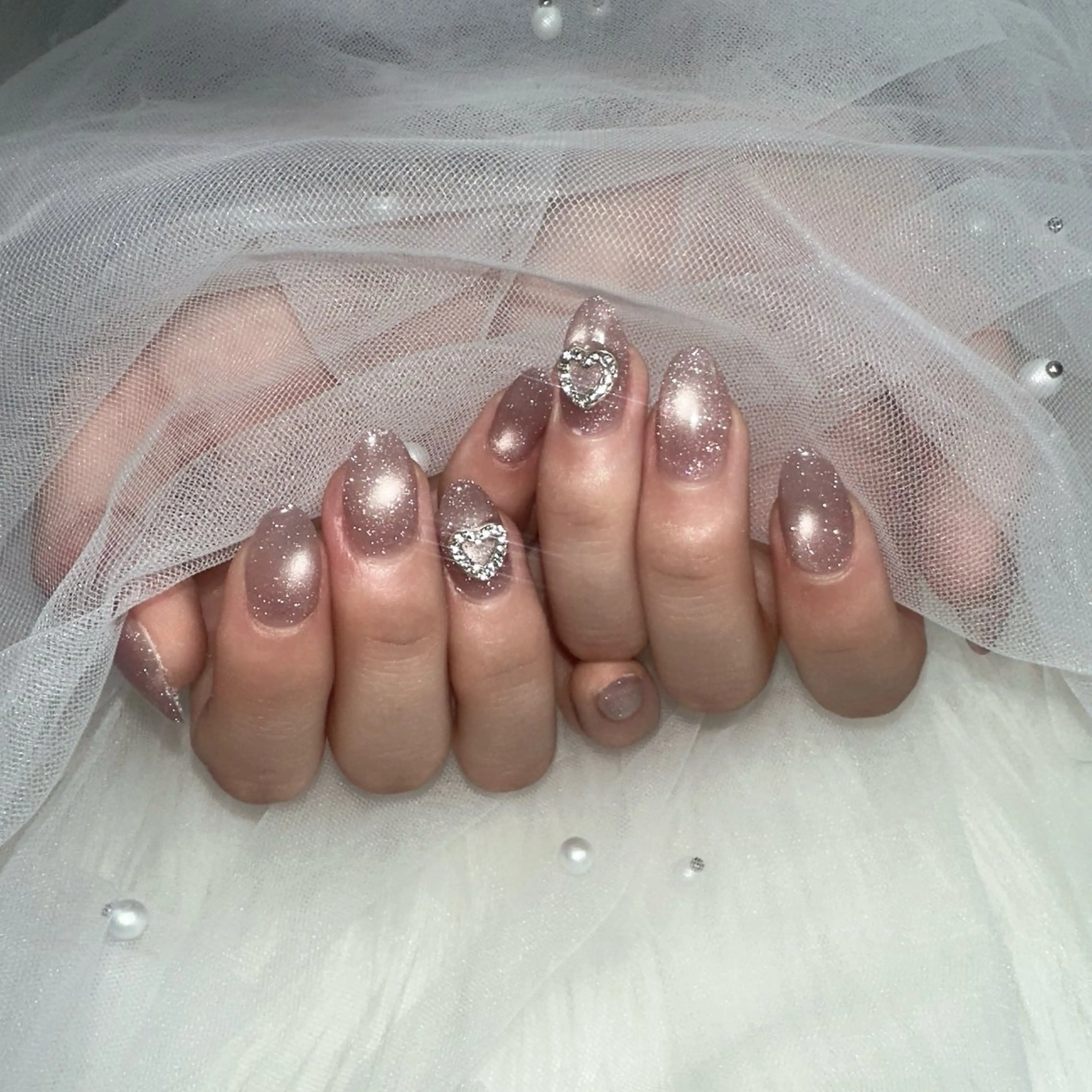 ネイル アートネイル ジェルネイル グラデーション キラキラネイル ラメ(グリッター) ハンドネイル Viola. 優花のネイルデザイン