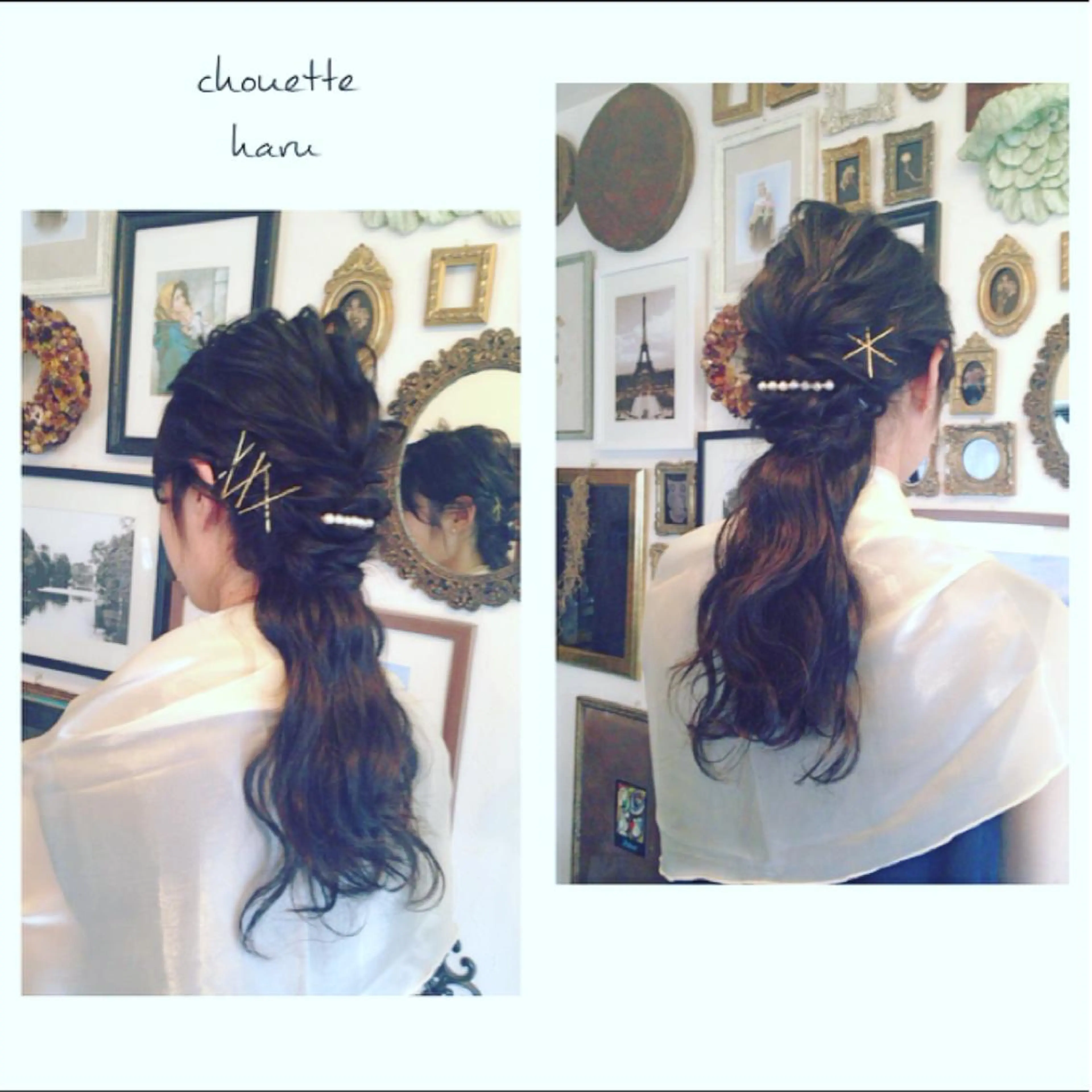 セミロング ロング ヘアアレンジ ハーフアップ サダハルカ ｜chouetteのヘアスタイル