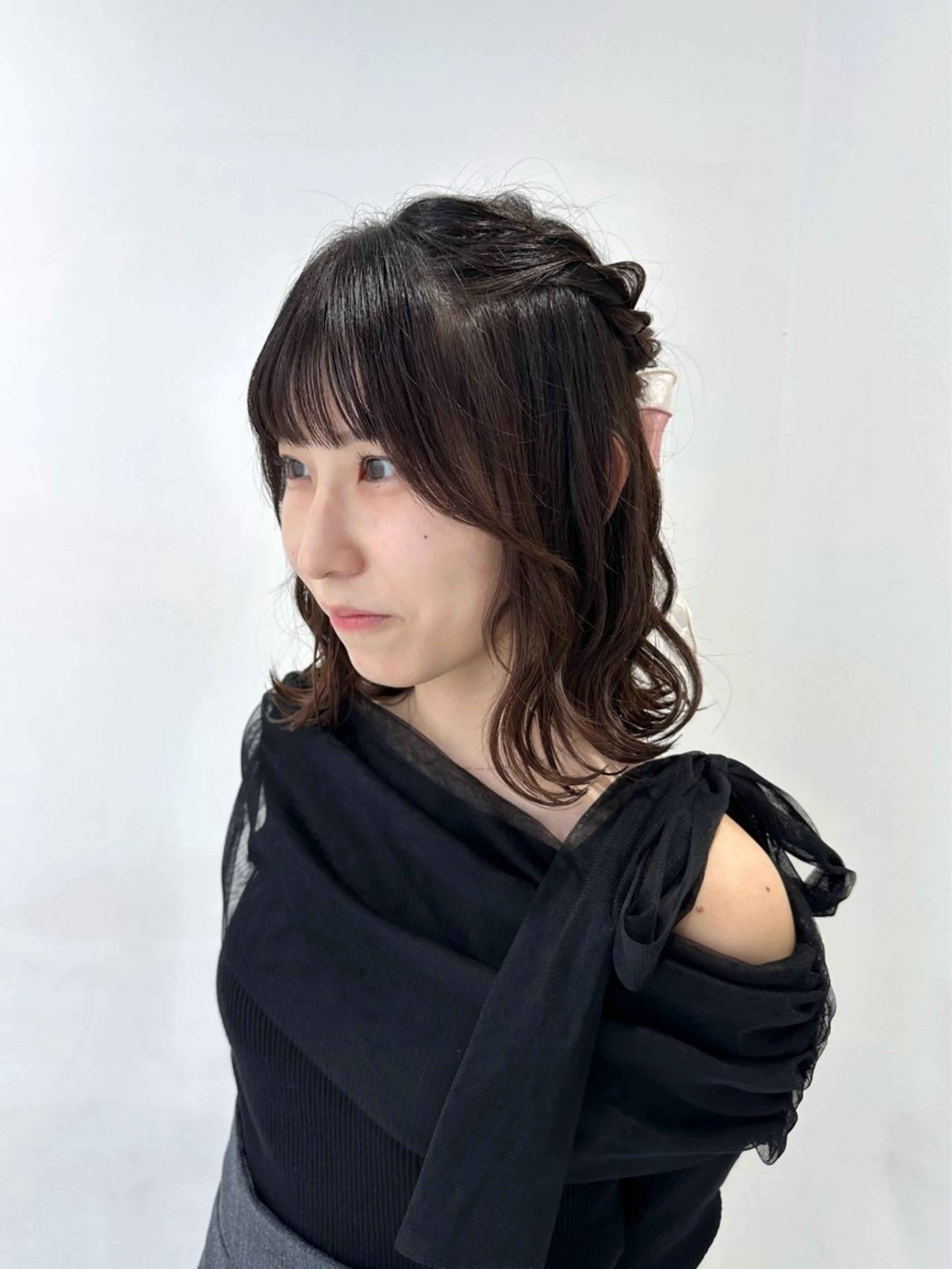 ミディアム ヘアセット 無料カットモデル🩶 30%off/はるかのヘアスタイル