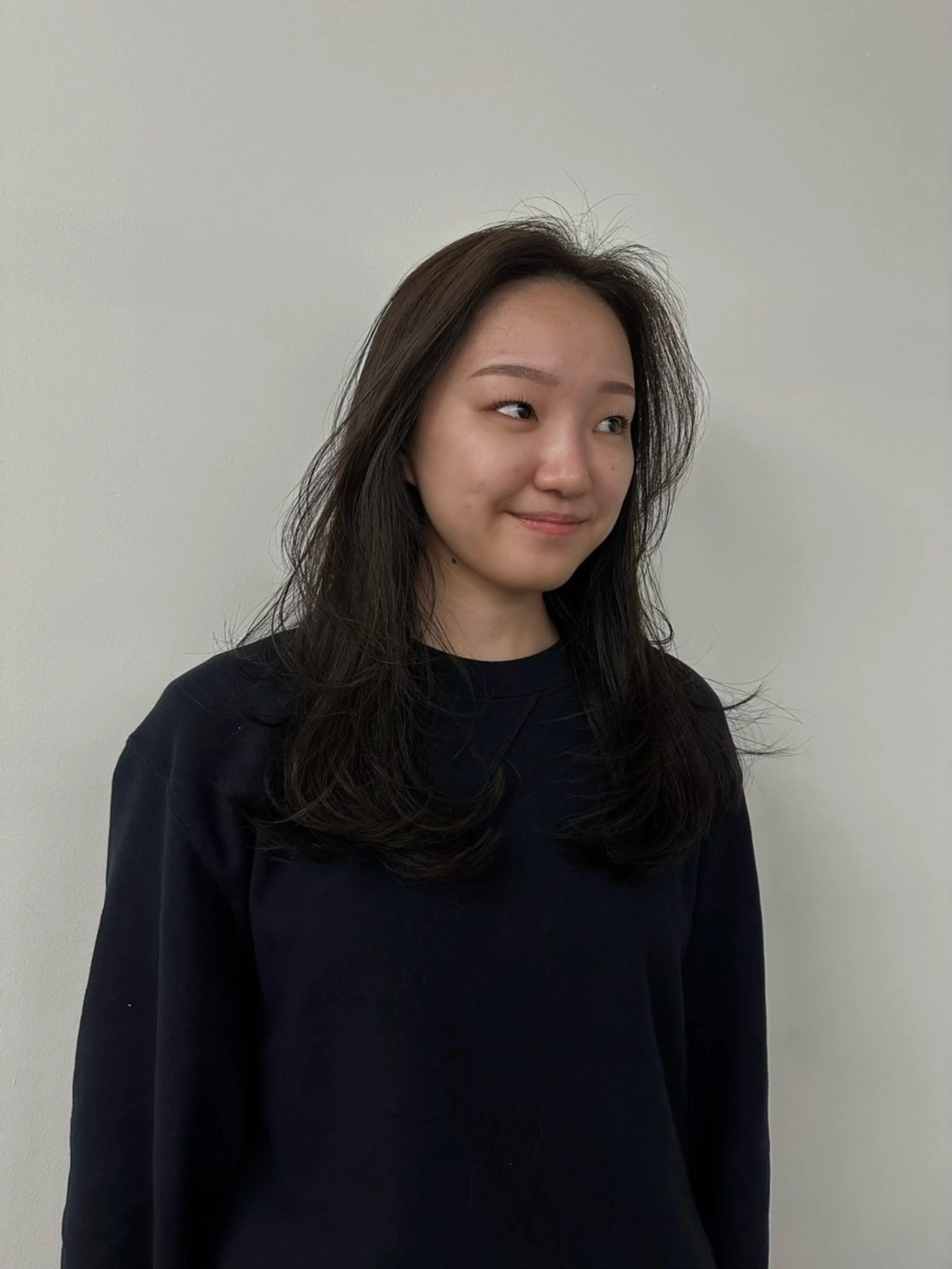 セミロング カラー キッズ カット ヘアカラー トリートメント オトナヘア🌸 harukaのヘアスタイル