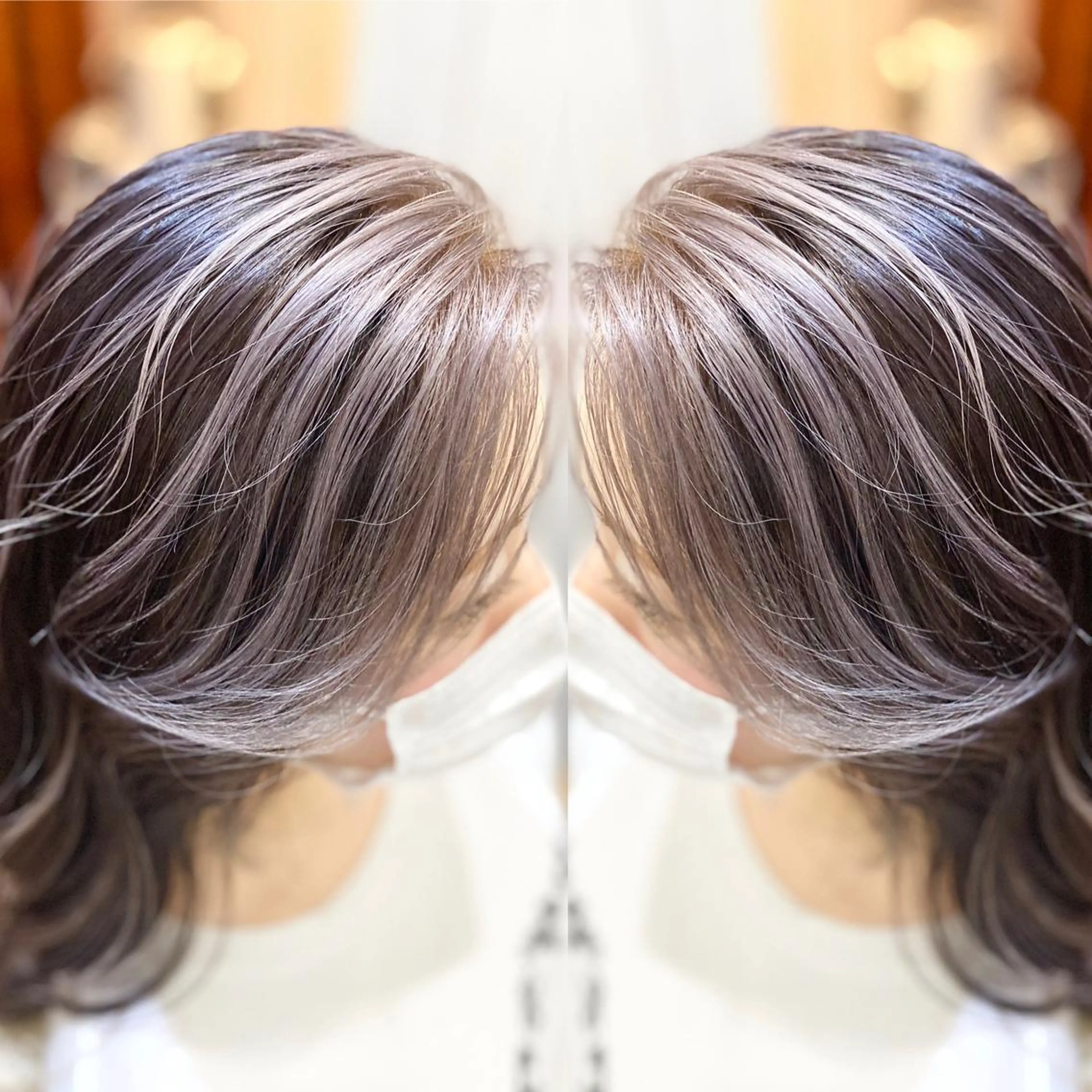 セミロング カラー パーマ ヘアアレンジ ミストバング  フェイスフレーミング ハイライトカラー ハイライト ヘアカラー トリートメント RecheRche【池袋】所属・👑指名率No.1 👑坂口飛翔のヘアスタイル