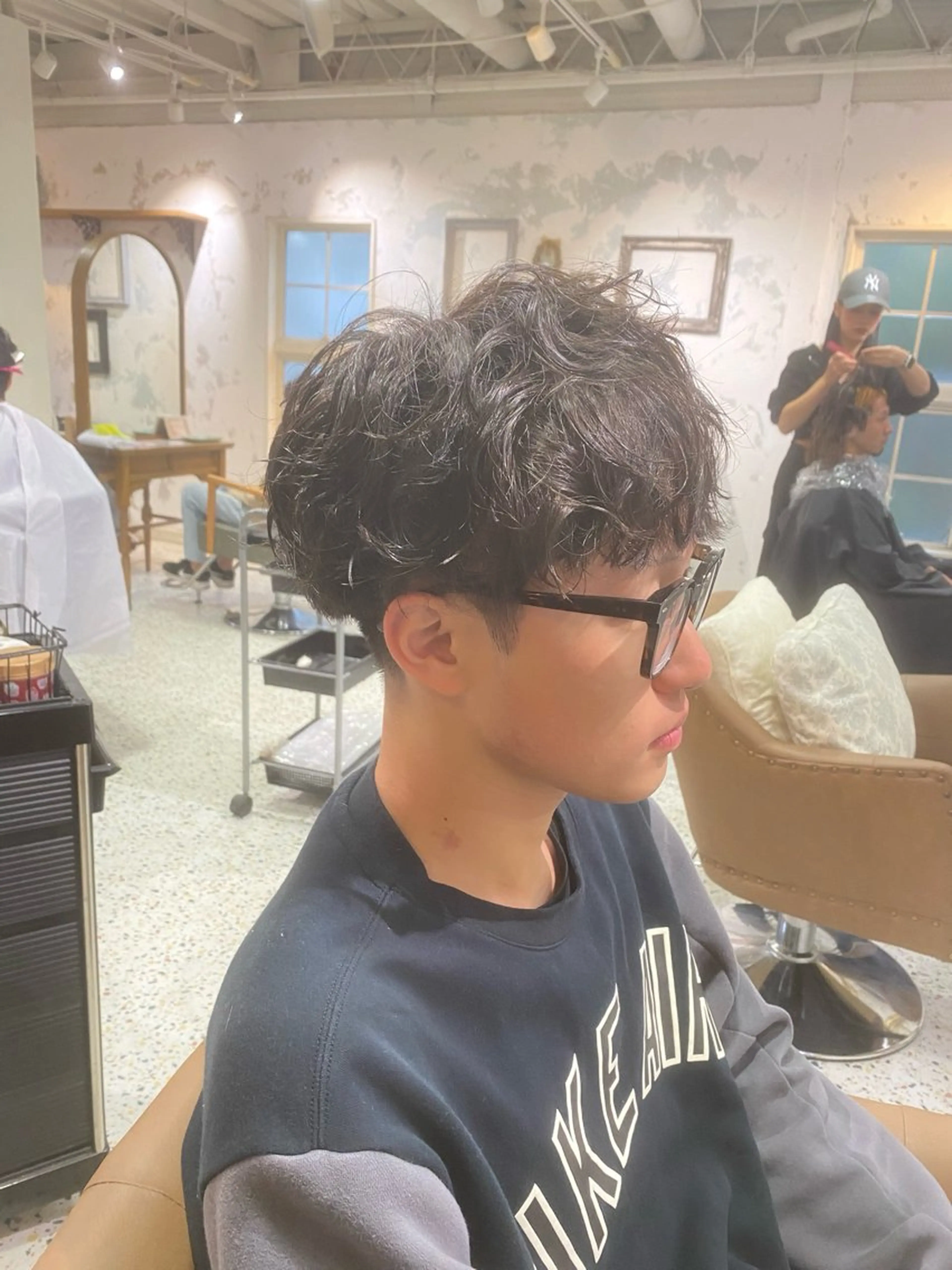 パーマ メンズ カット パーマ 進藤彪雅/メンズ/ 千葉駅【GENiE】のヘアスタイル