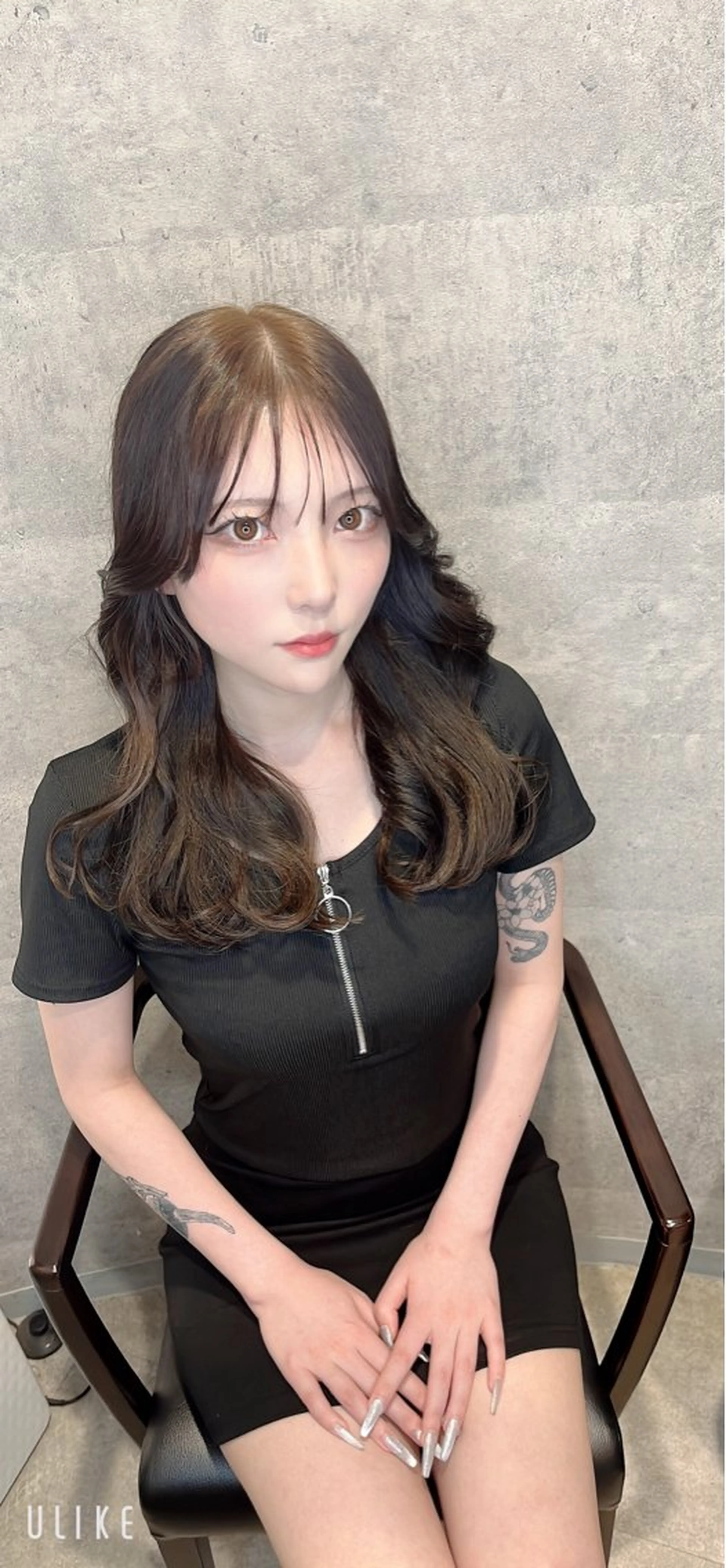 ロング カラー ダブルカラー 新宿のヘアスタイル