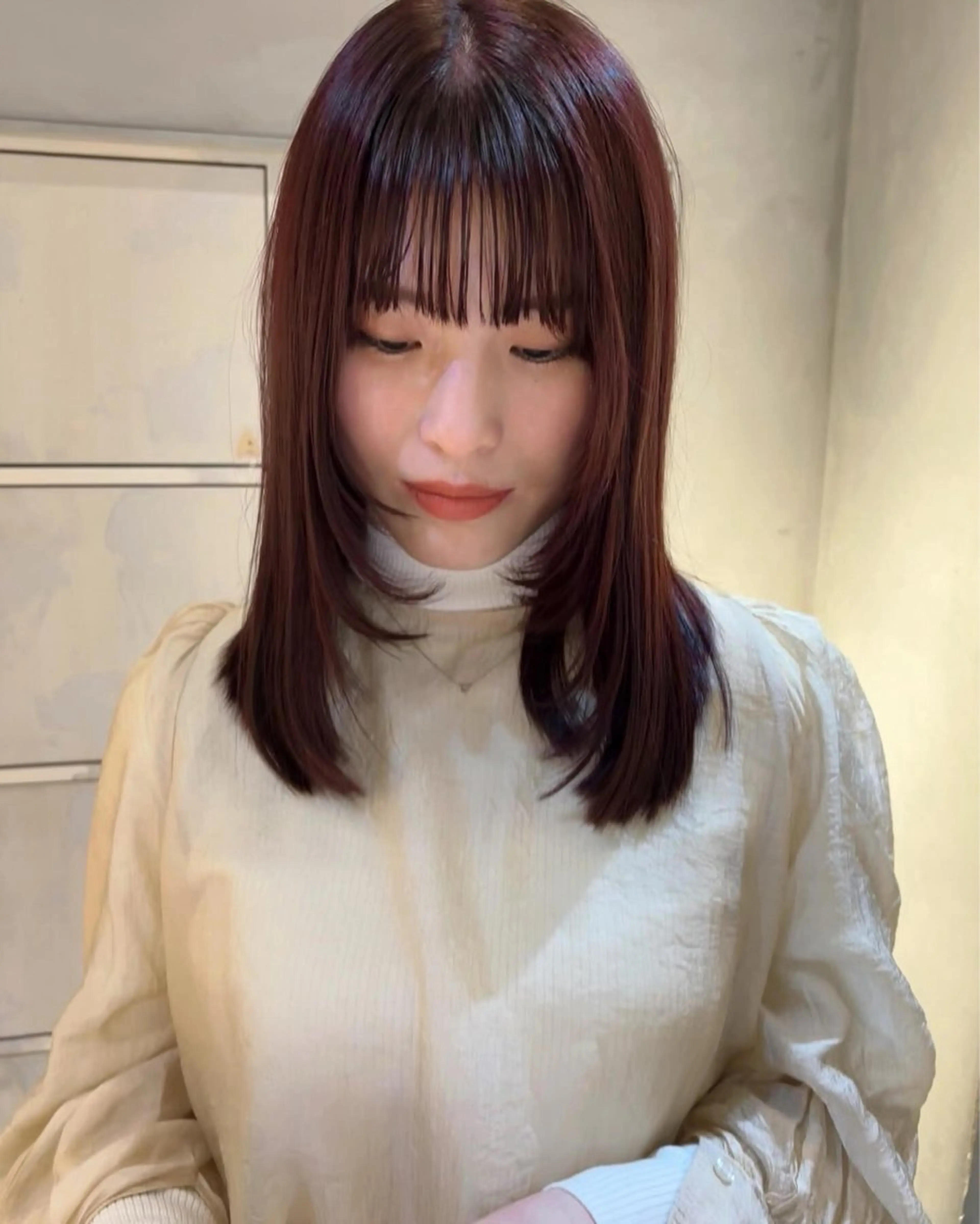 ミディアム カラー rena/伏見/ 似合わせカット⸝⋆のヘアスタイル