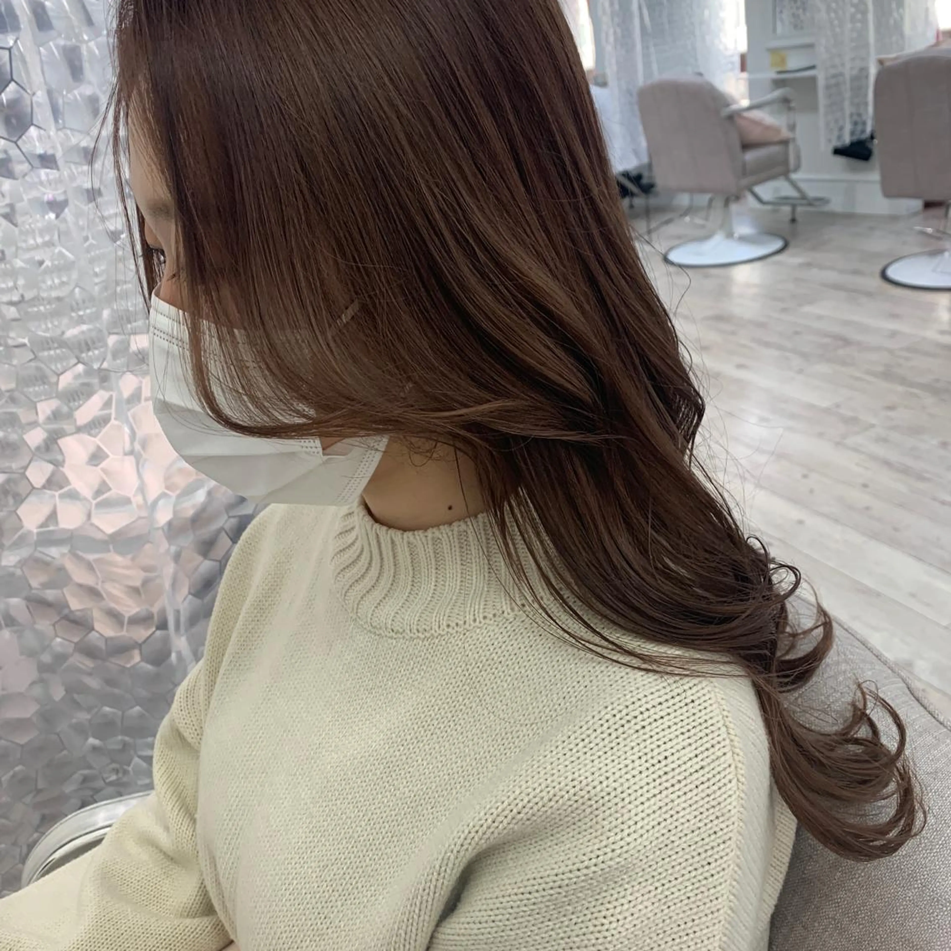 ロング カラー カット ヘアカラー HARUKA韓国ヘア /Luana梅田のヘアスタイル