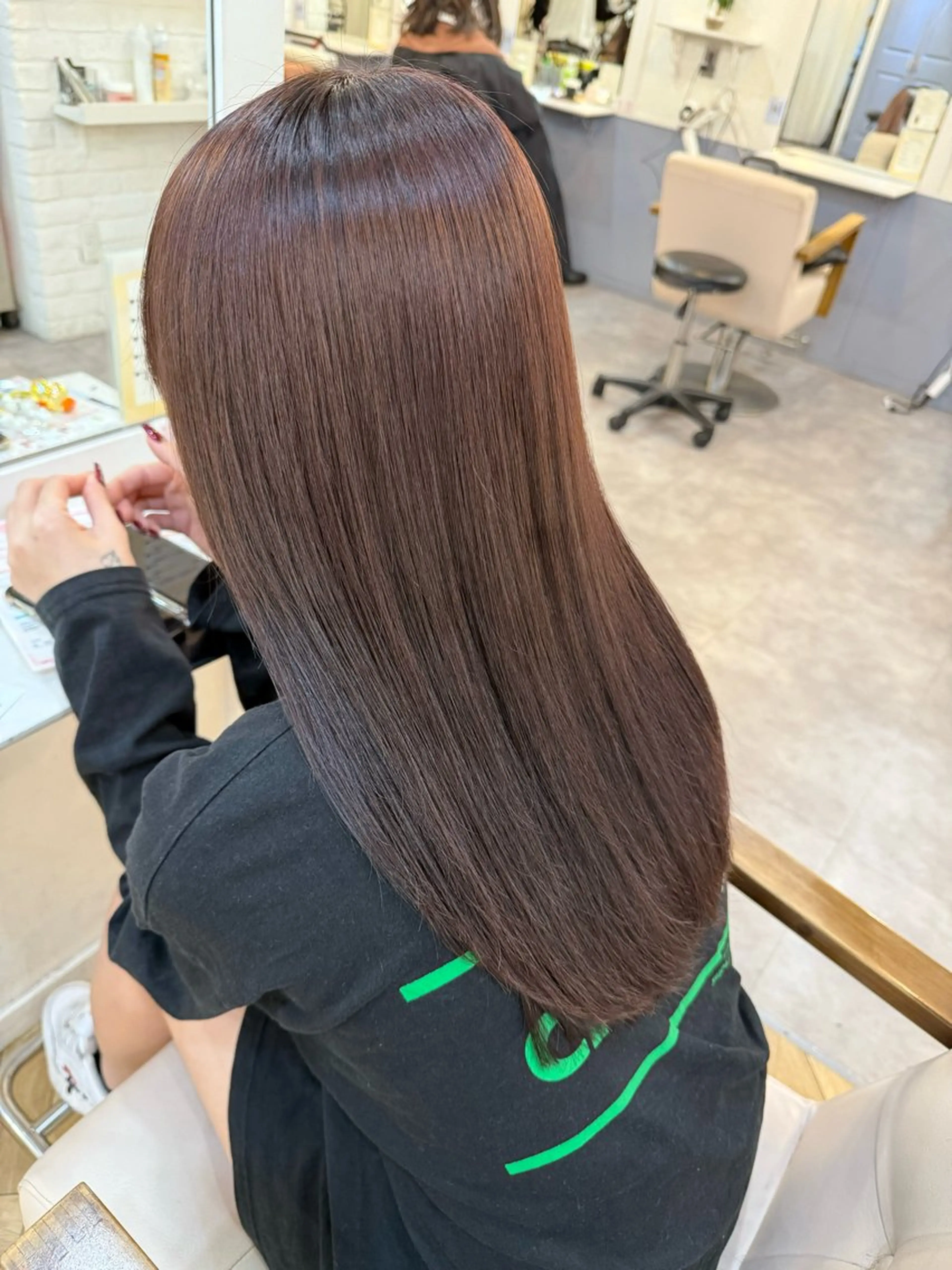 ロング カット ヘアカラー 縮毛矯正 トリートメント 髪質改善✨ RYOTAのヘアスタイル