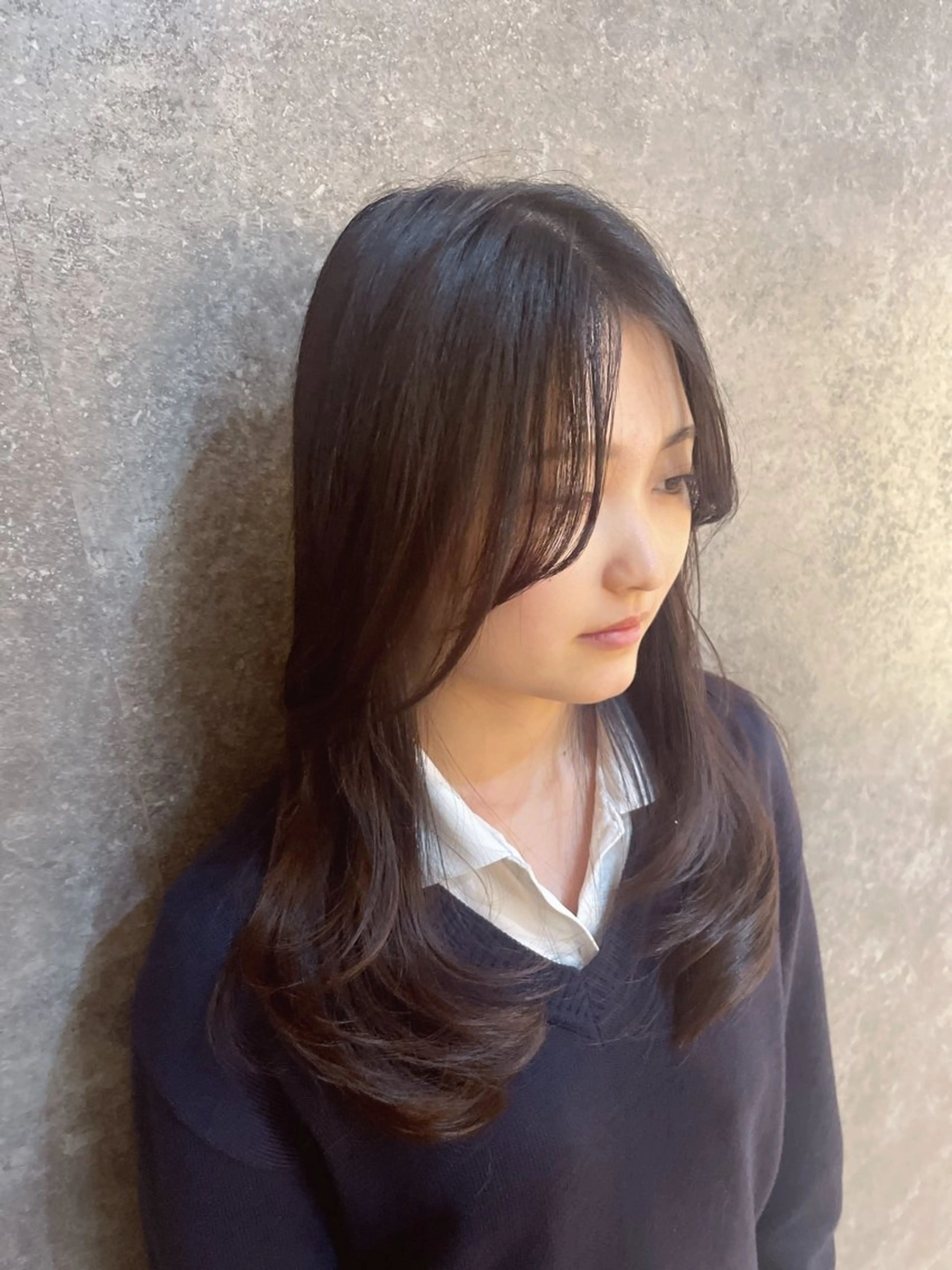 ロング 峯 琴奈のヘアスタイル