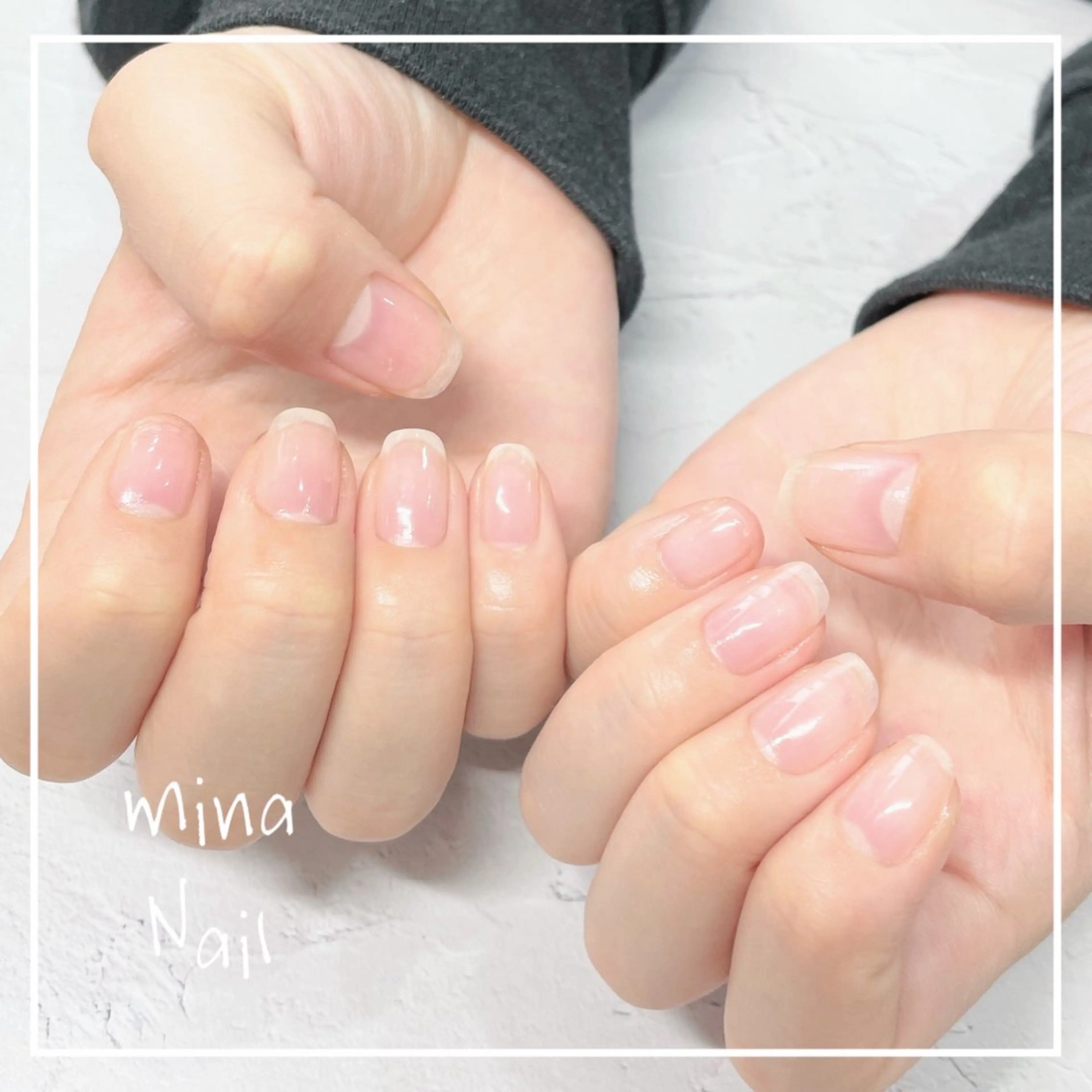ネイル カジュアル スクエアネイル mina Nailのネイルデザイン