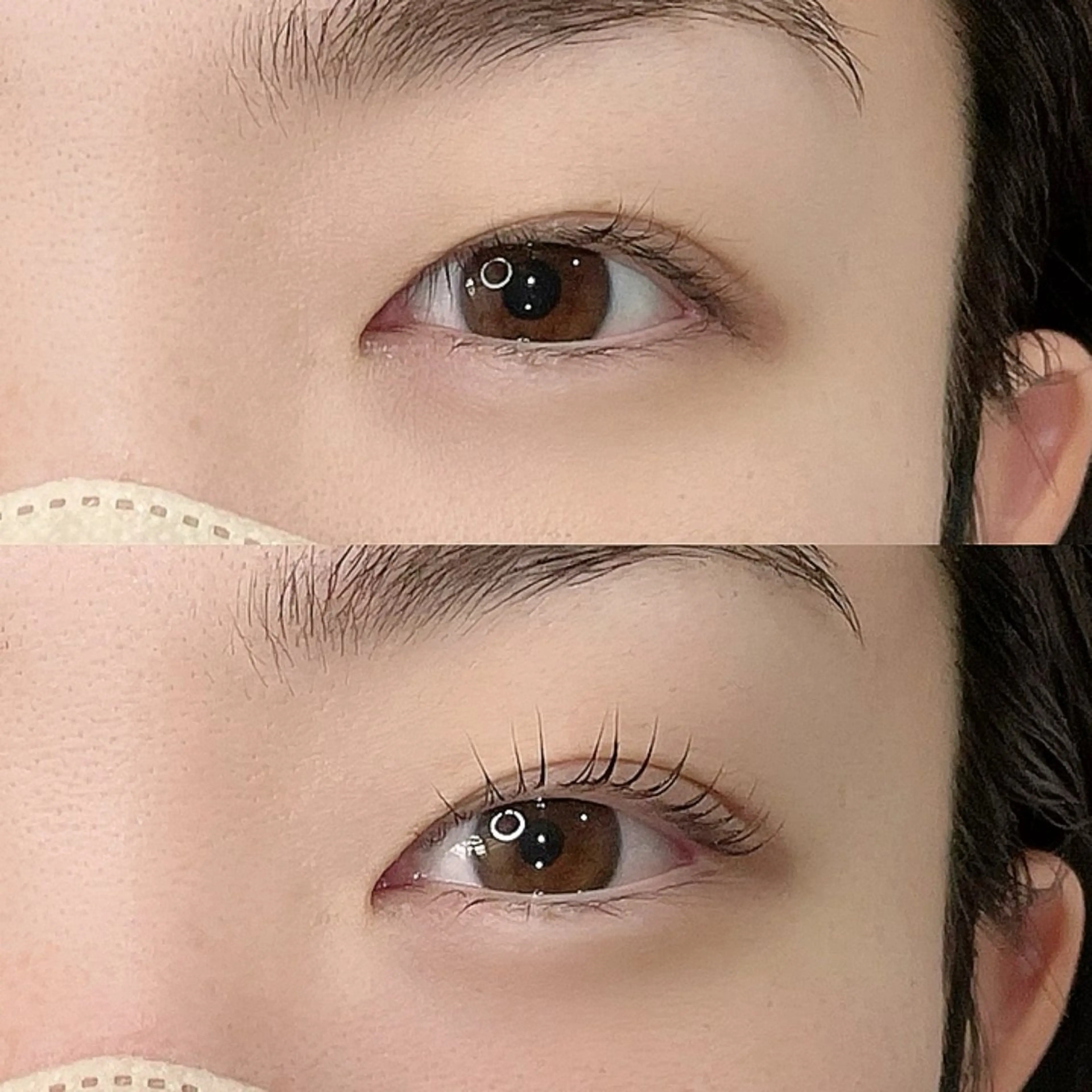 マツエク・マツパ ケラチンラッシュリフト 束感まつ毛 韓国風マツエク まつげパーマ 下まつげエクステ rei /meme まつパ アイブロウのマツエク・マツパデザイン