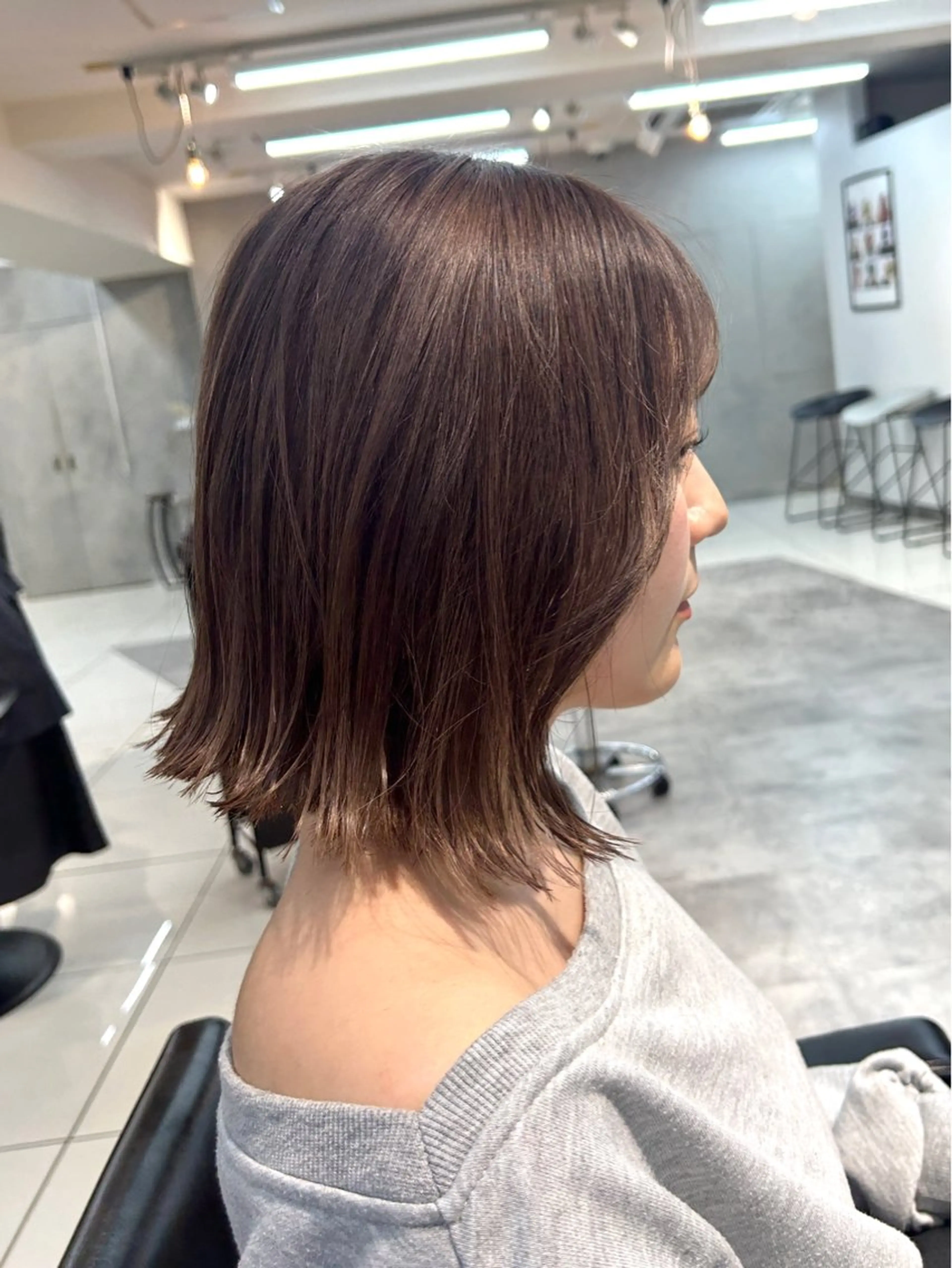 ショート レイヤー×ツヤカラー 渋谷/kougaのヘアスタイル