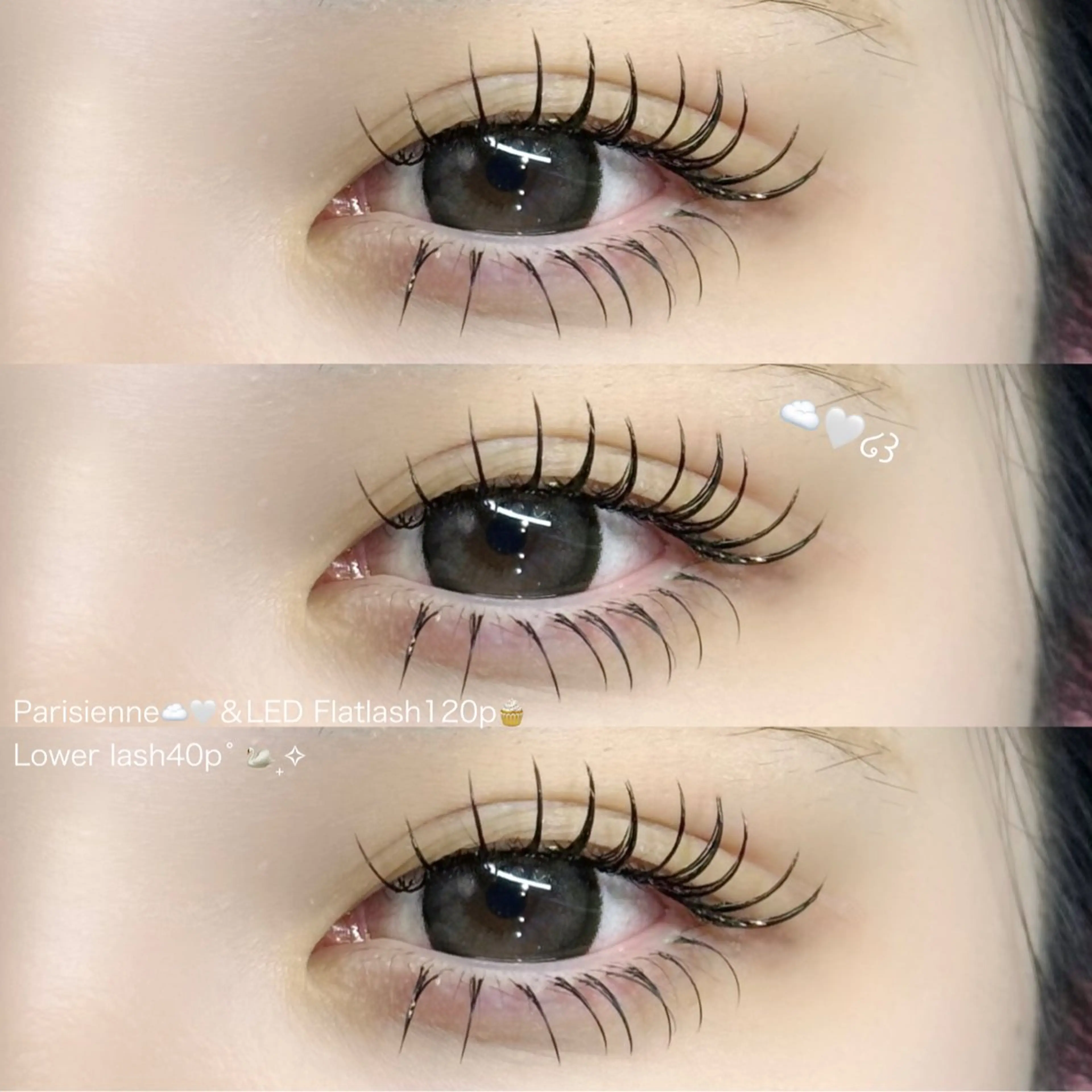 マツエク・マツパ 韓国風マツエク パリジェンヌラッシュリフト まつげパーマ 一重×まつ毛パーマ ワンホンマツエク 🫧fein. 𝙖𝙣𝙣.🤍のマツエク・マツパデザイン