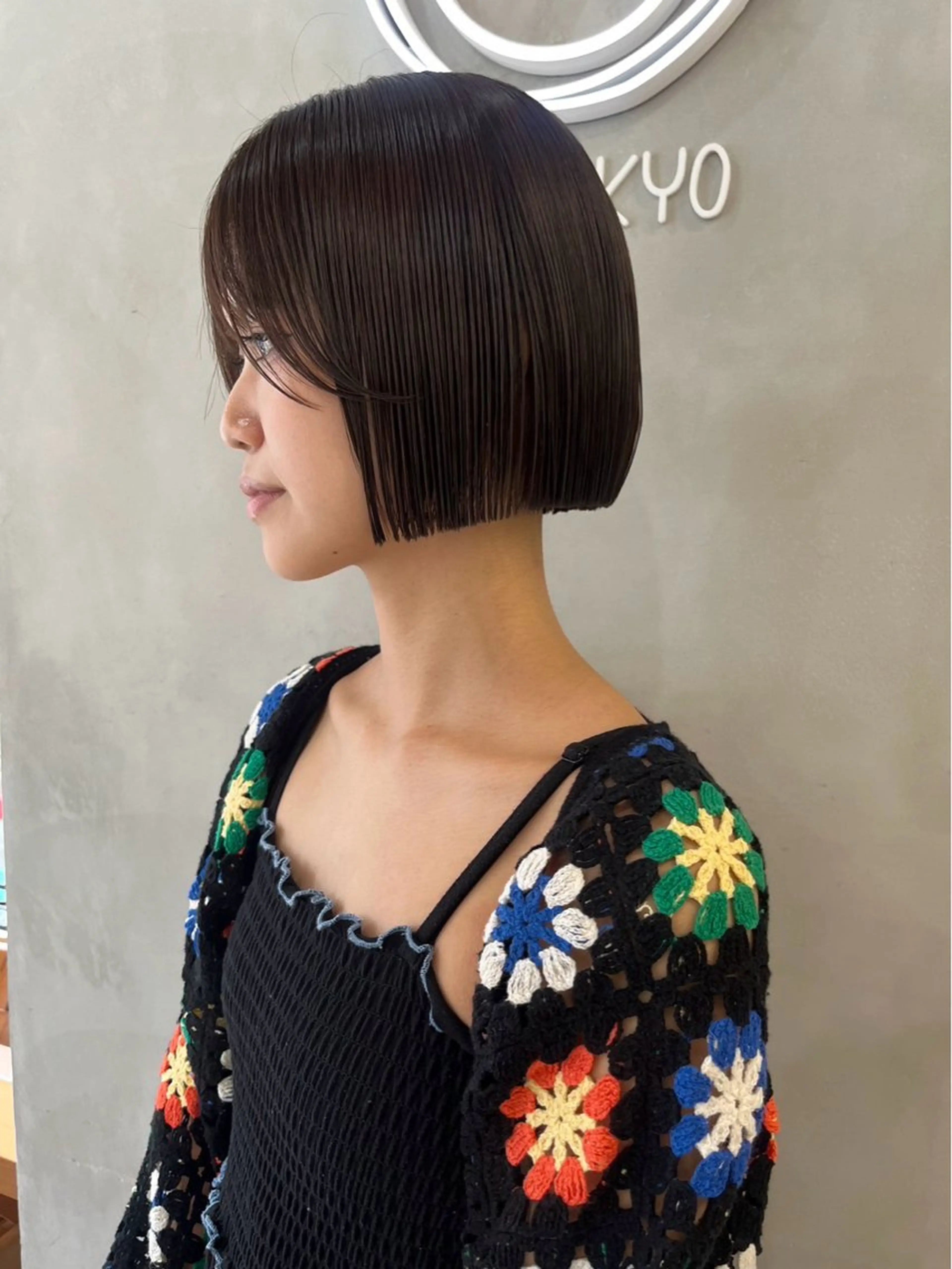 ミディアム 似合わせカット/ ハイトーン/aoiのヘアスタイル