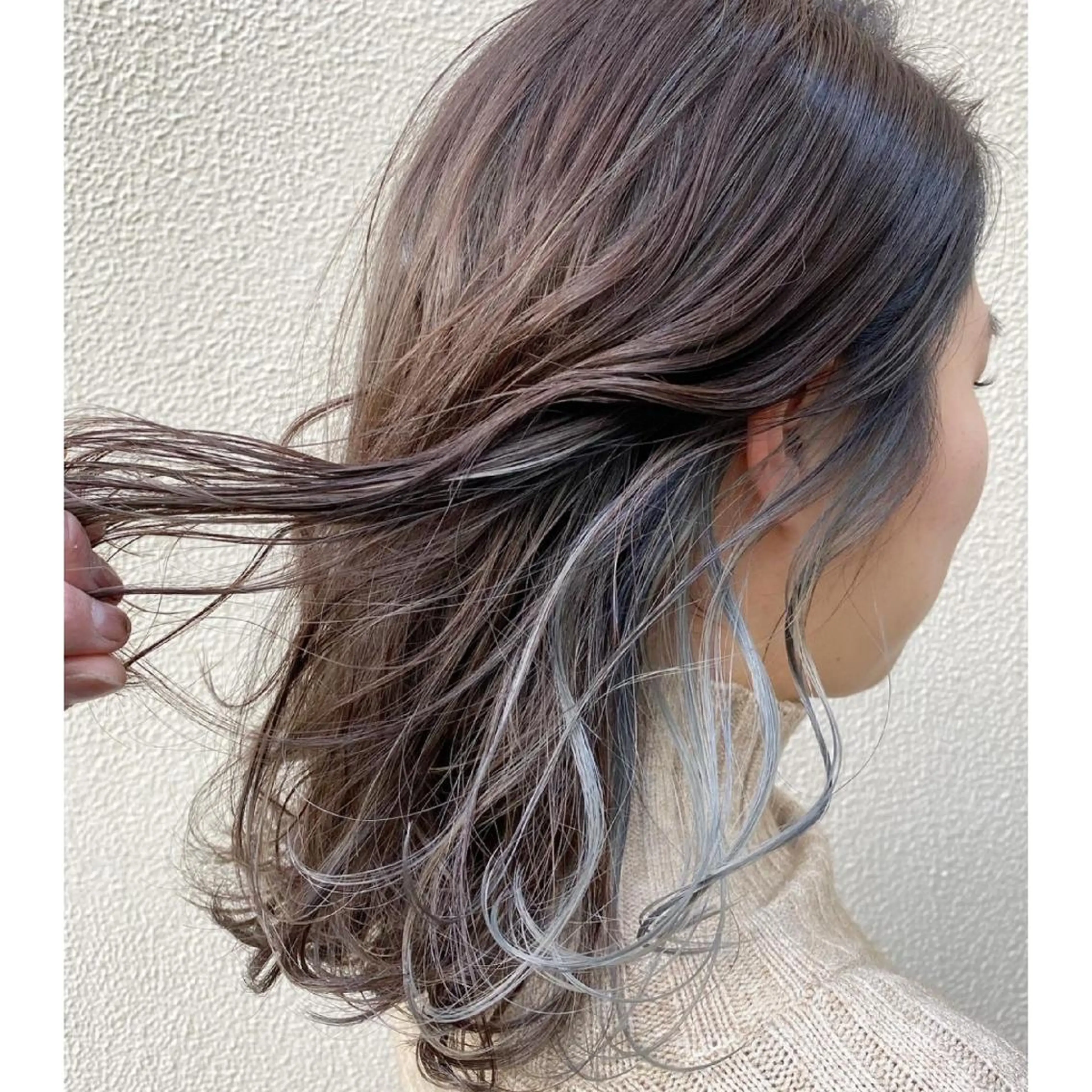 セミロング カラー ヘアアレンジ イヤリングカラー 髪質改善サロン🍃 AIRI のヘアスタイル