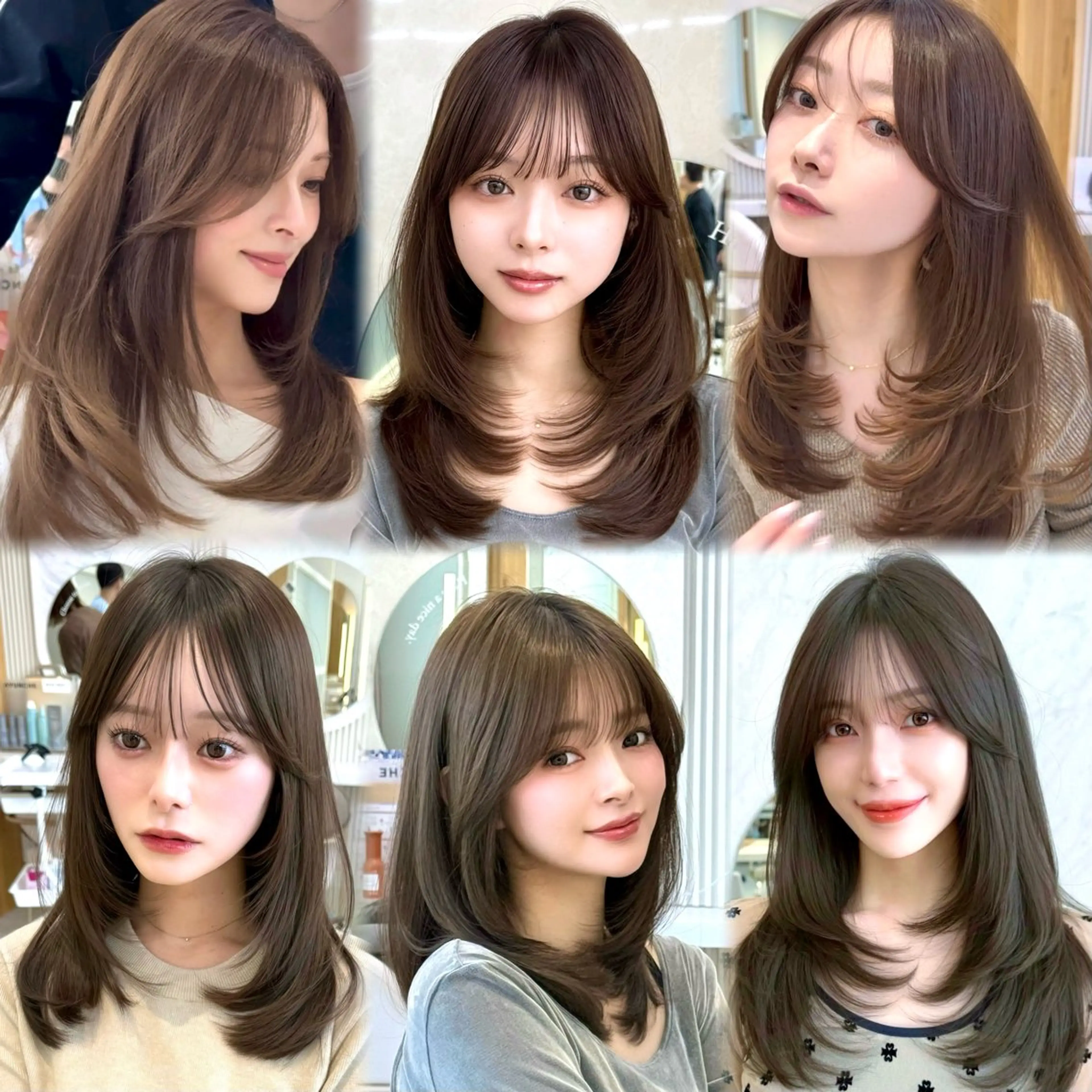 セミロング カラー カット ヘアカラー トリートメント 似合わせレイヤー/ 透明感カラーのヘアスタイル