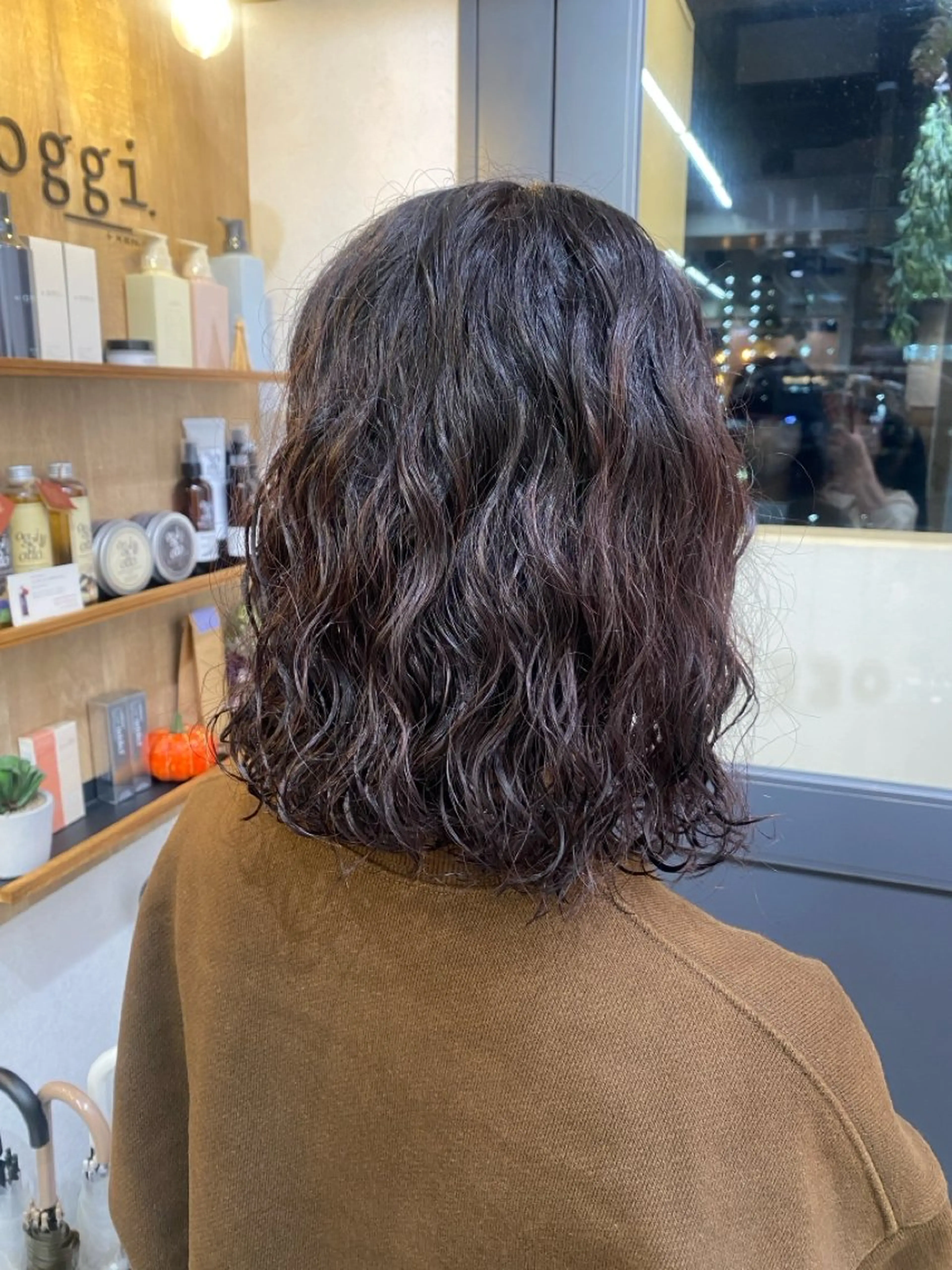 ミディアム カット パーマ 🖤🌀くるくる パーマ🌀🖤ayaのヘアスタイル