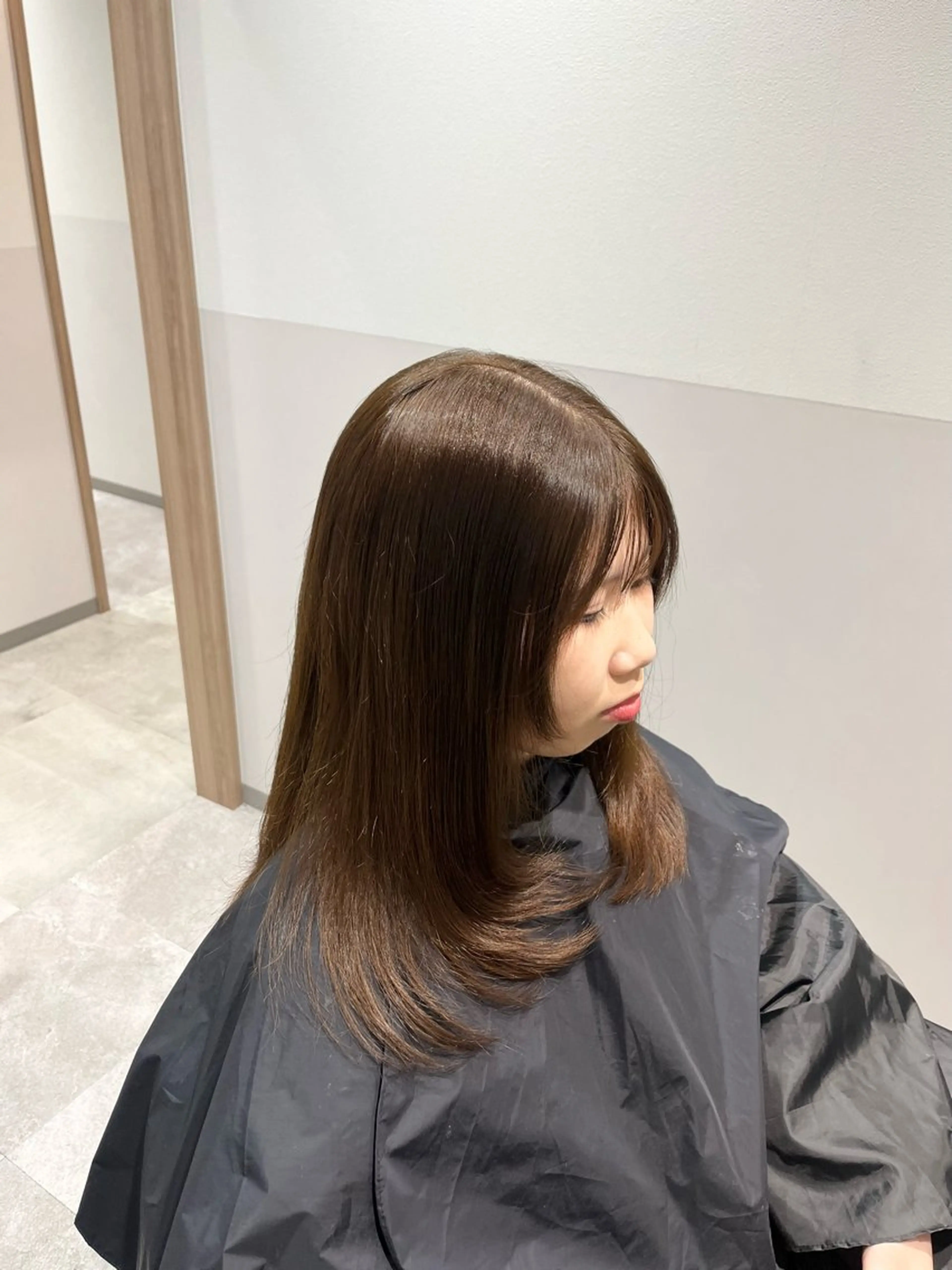 ロング レイヤーカット カット ヘアカラー SALOWIN大宮crest所属・艶透明感カラー/レイ ヤー🌻/rioのヘアスタイル