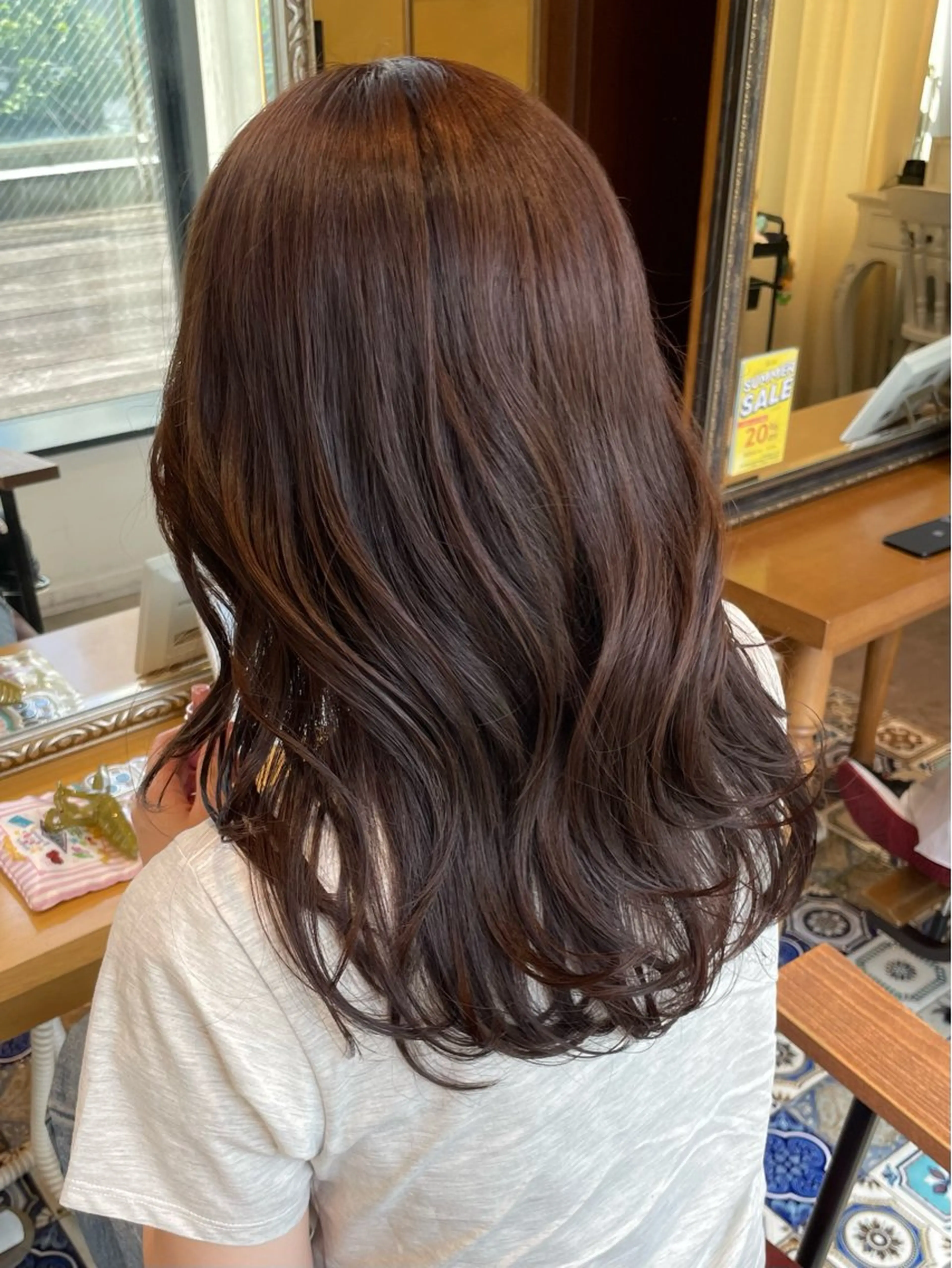 セミロング カラー ベージュカラー ブラウンカラー ブラウンベージュ 横浜/メンズ/ 大人ショート/齊藤結のヘアスタイル