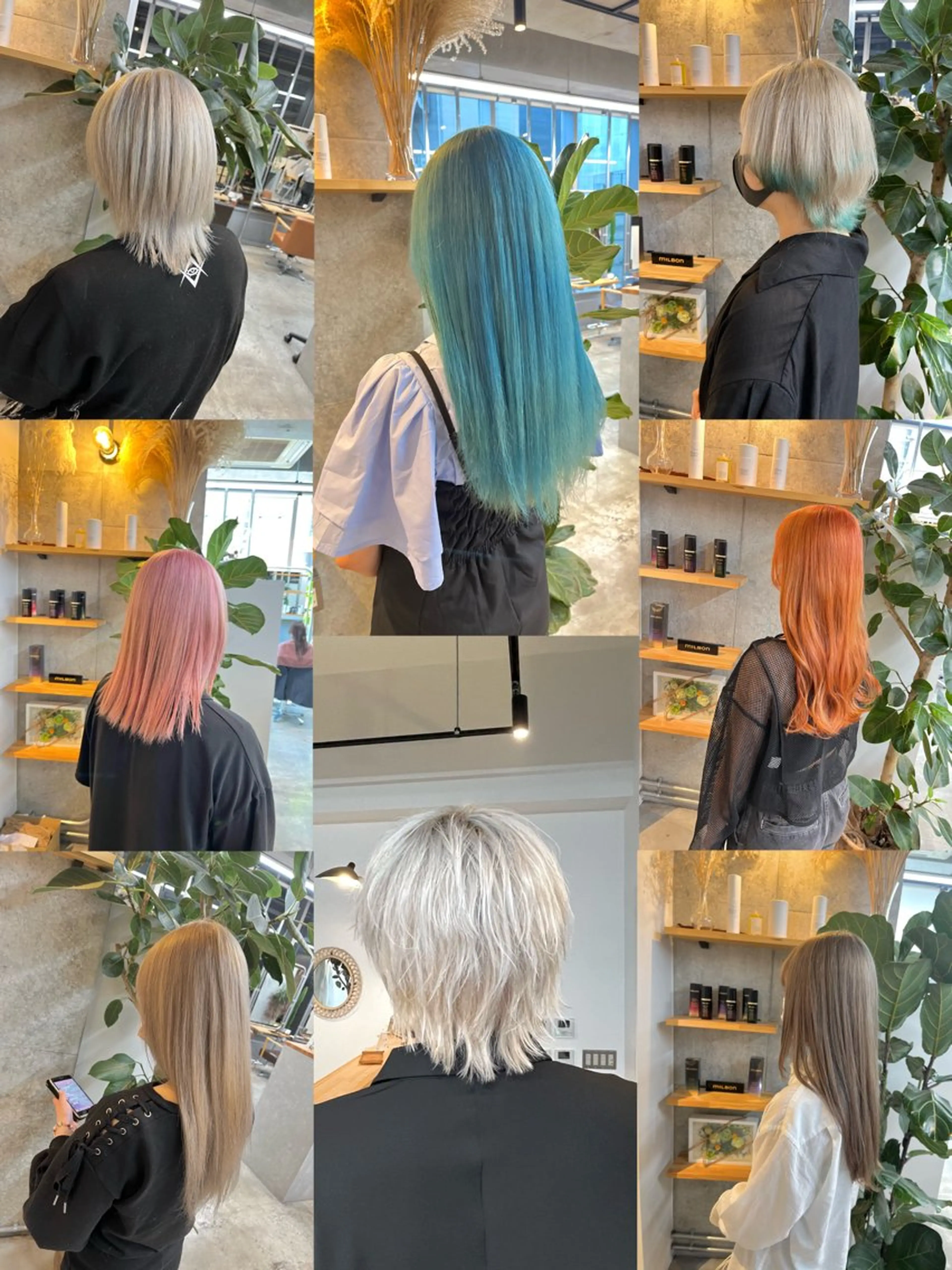 セミロング カラー ヘアカラー ハイトーンカラ ー/小川のヘアスタイル