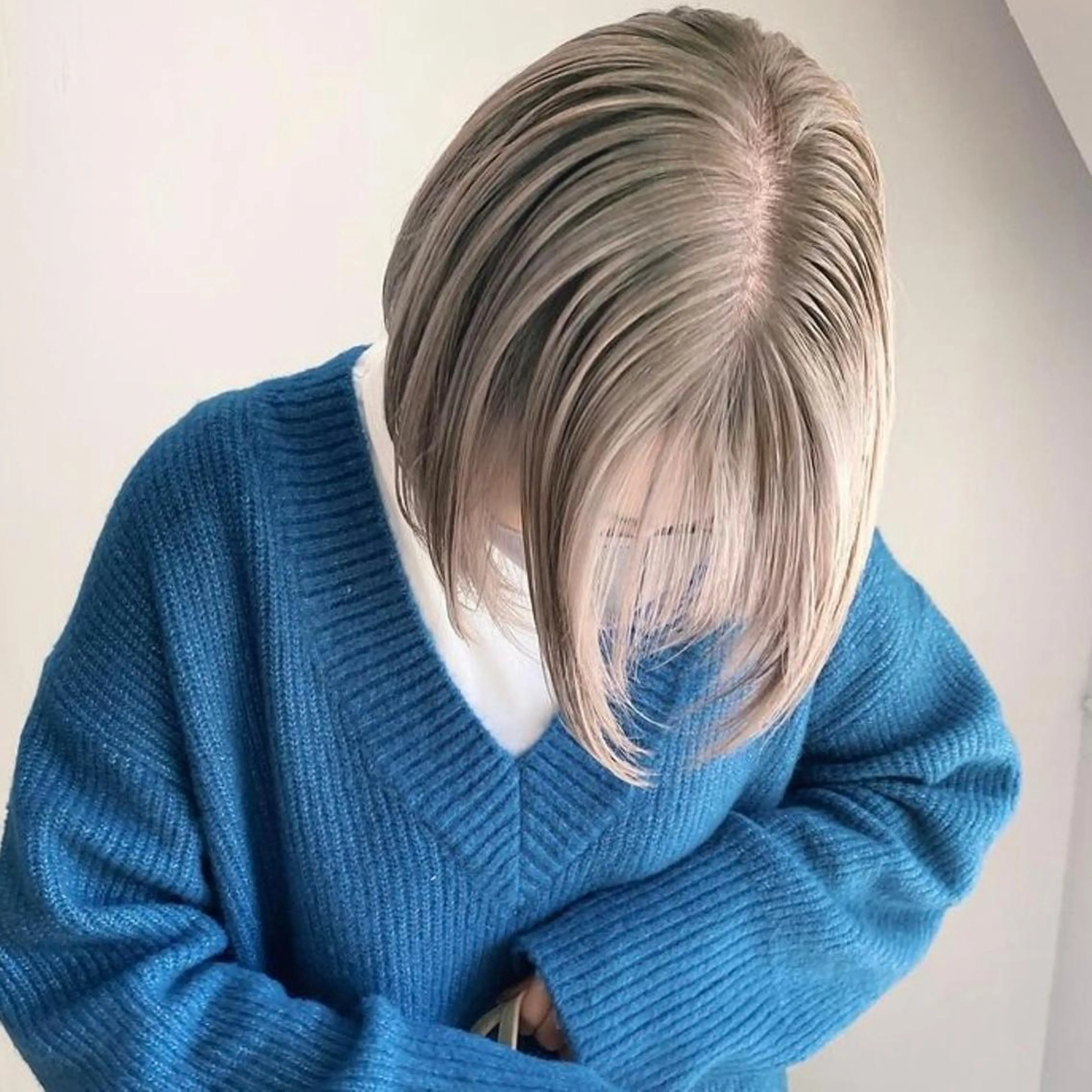 ショート カラー ブリーチ ダブルカラー グレージュ ハイトーンカラー イルミナカラー ヘアカラー トリートメント ヘアセット 🧡色落ちまで2度綺 麗なカラー🧡ヨシキのヘアスタイル