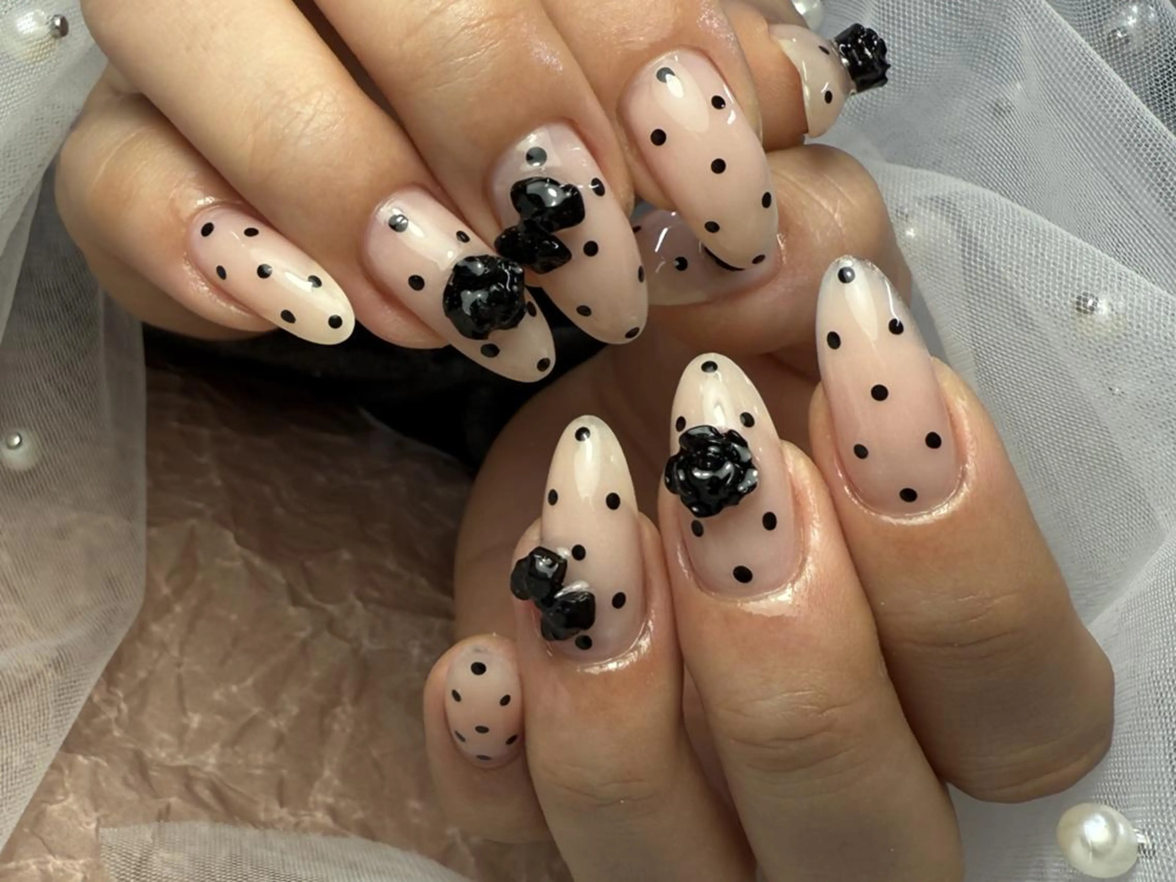 ネイル ドット シンプルネイル ハンドネイル ToliyDeliy Nail Salonのネイルデザイン