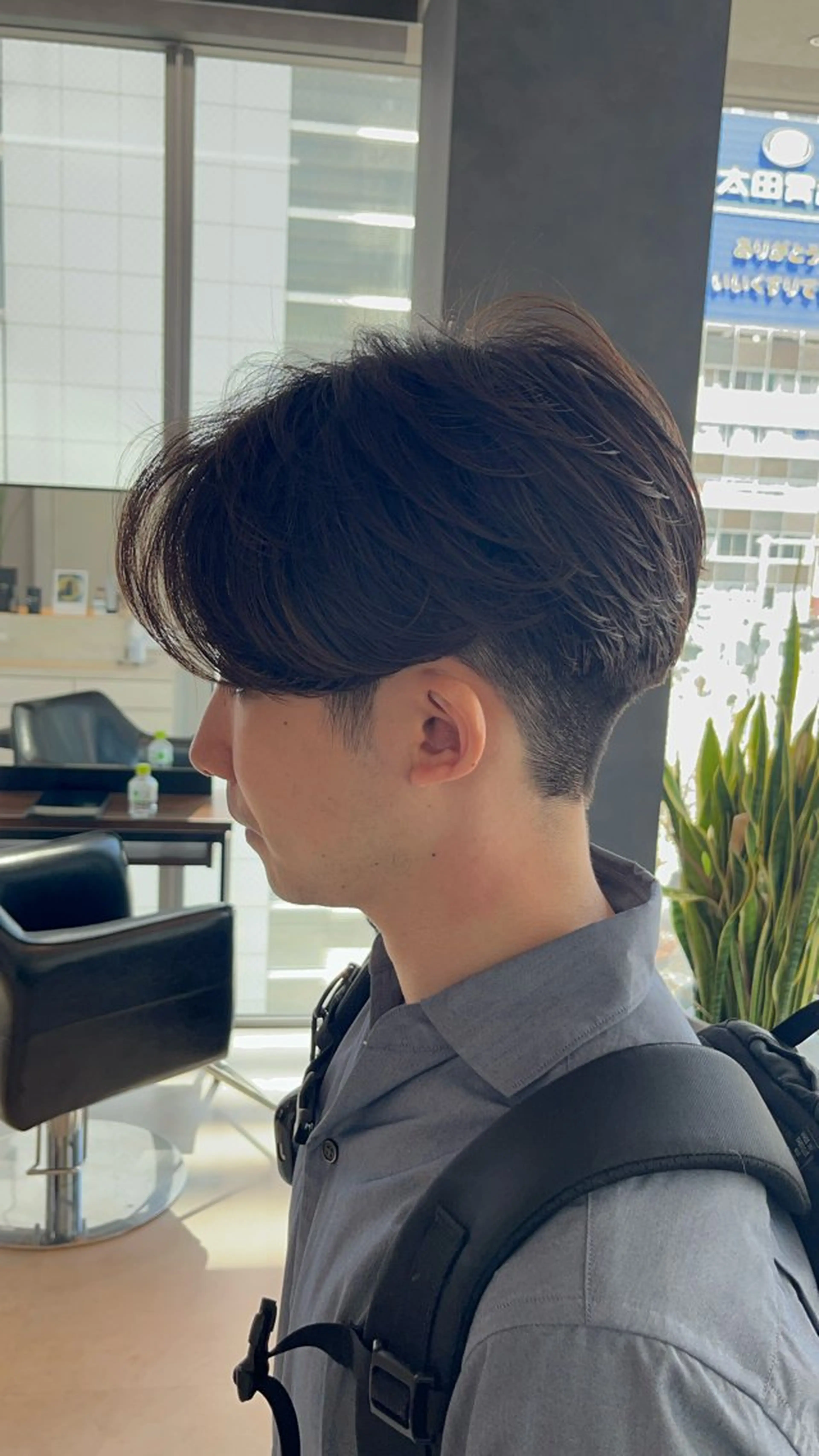 ミディアム カット パーマ 毛流れが作れる 縮毛矯正/渡部純生のヘアスタイル