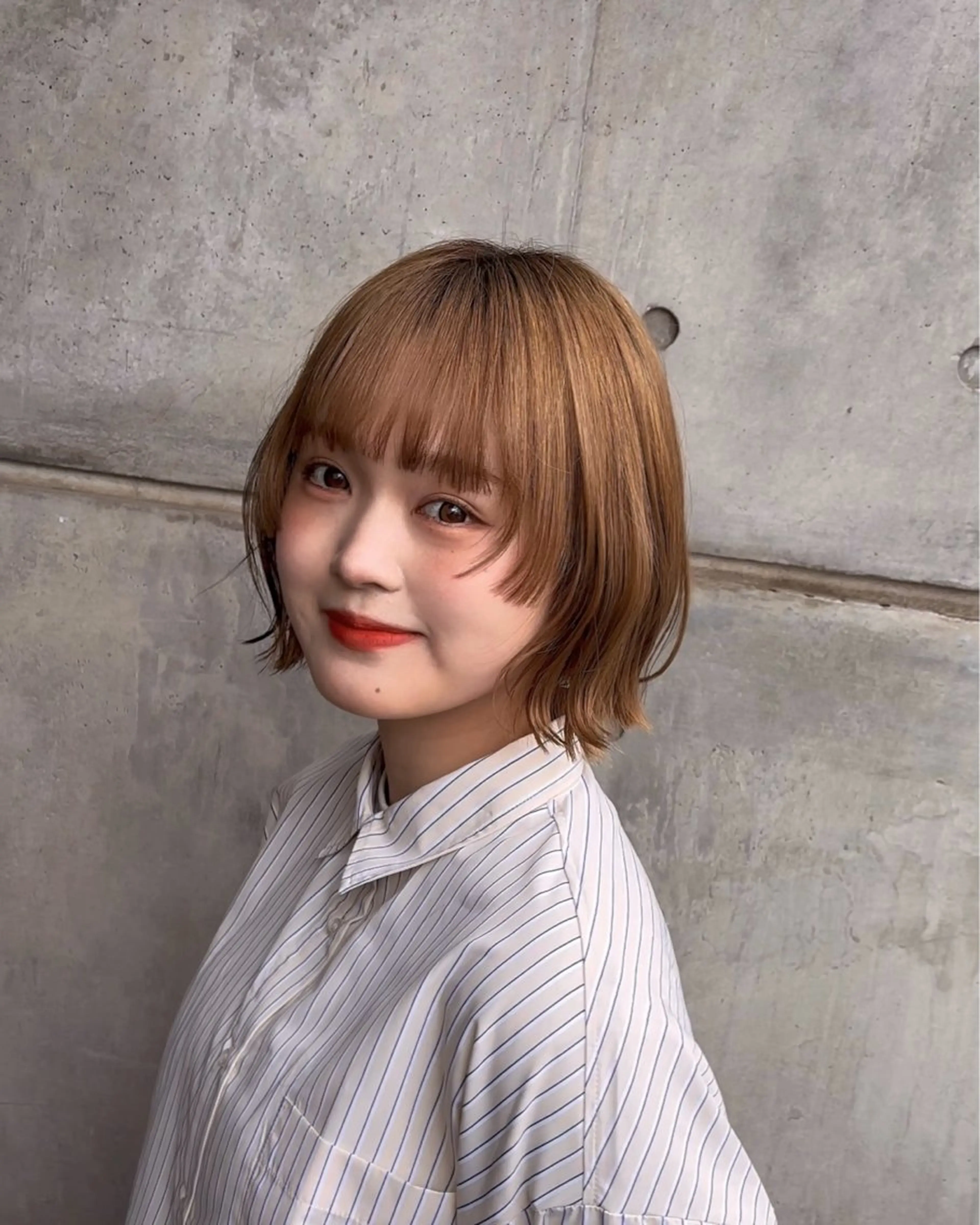 🌻✨ミニモ限定価格✨🌻似合わせカット＋カラー＋ケアトリートメント＋選べる香りのヘッドスパ💫ショート/レイヤー/韓国の写真