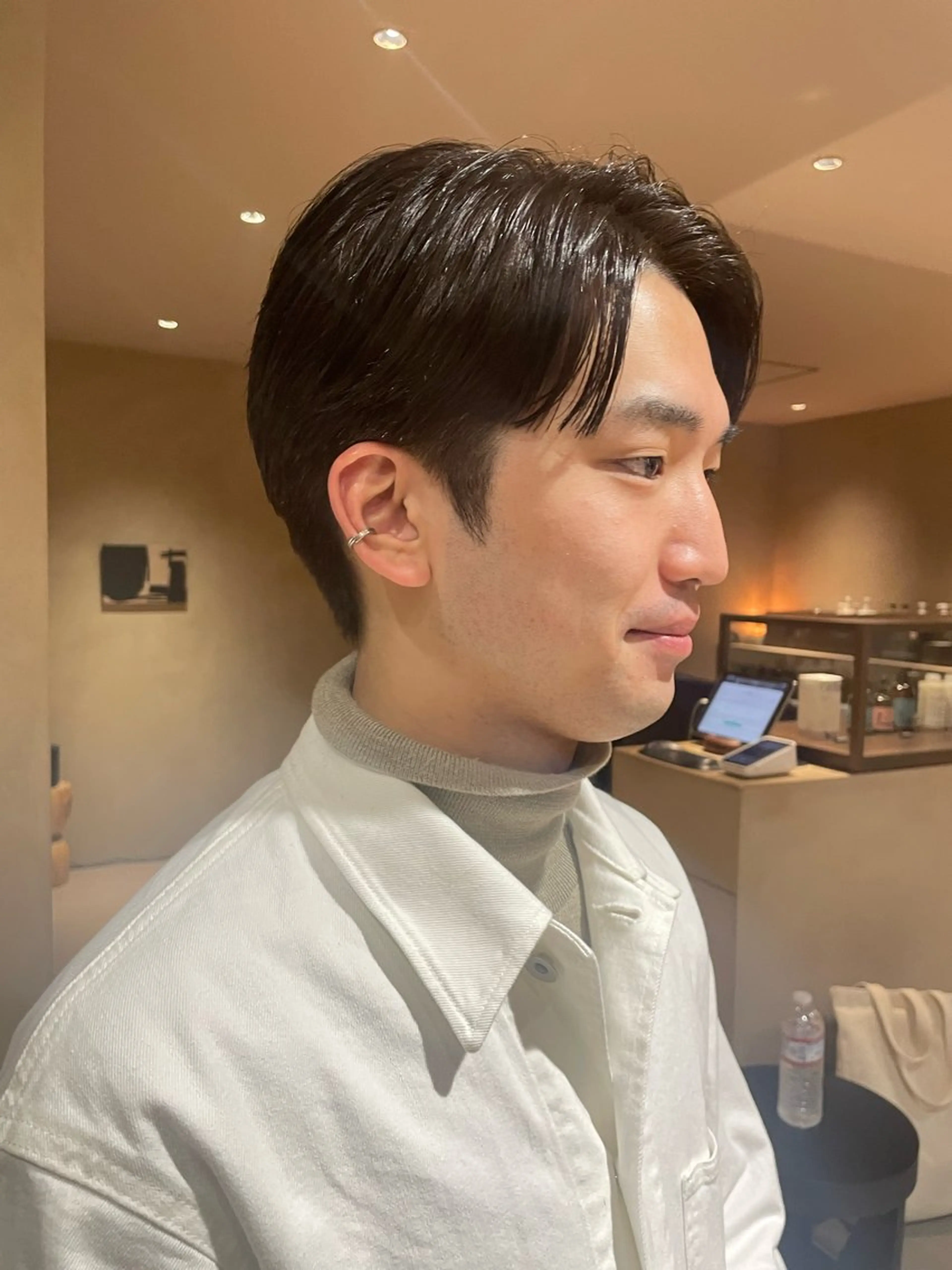 ショート カラー パーマ メンズ men's美容師✂︎ ROW徳田浩二のヘアスタイル