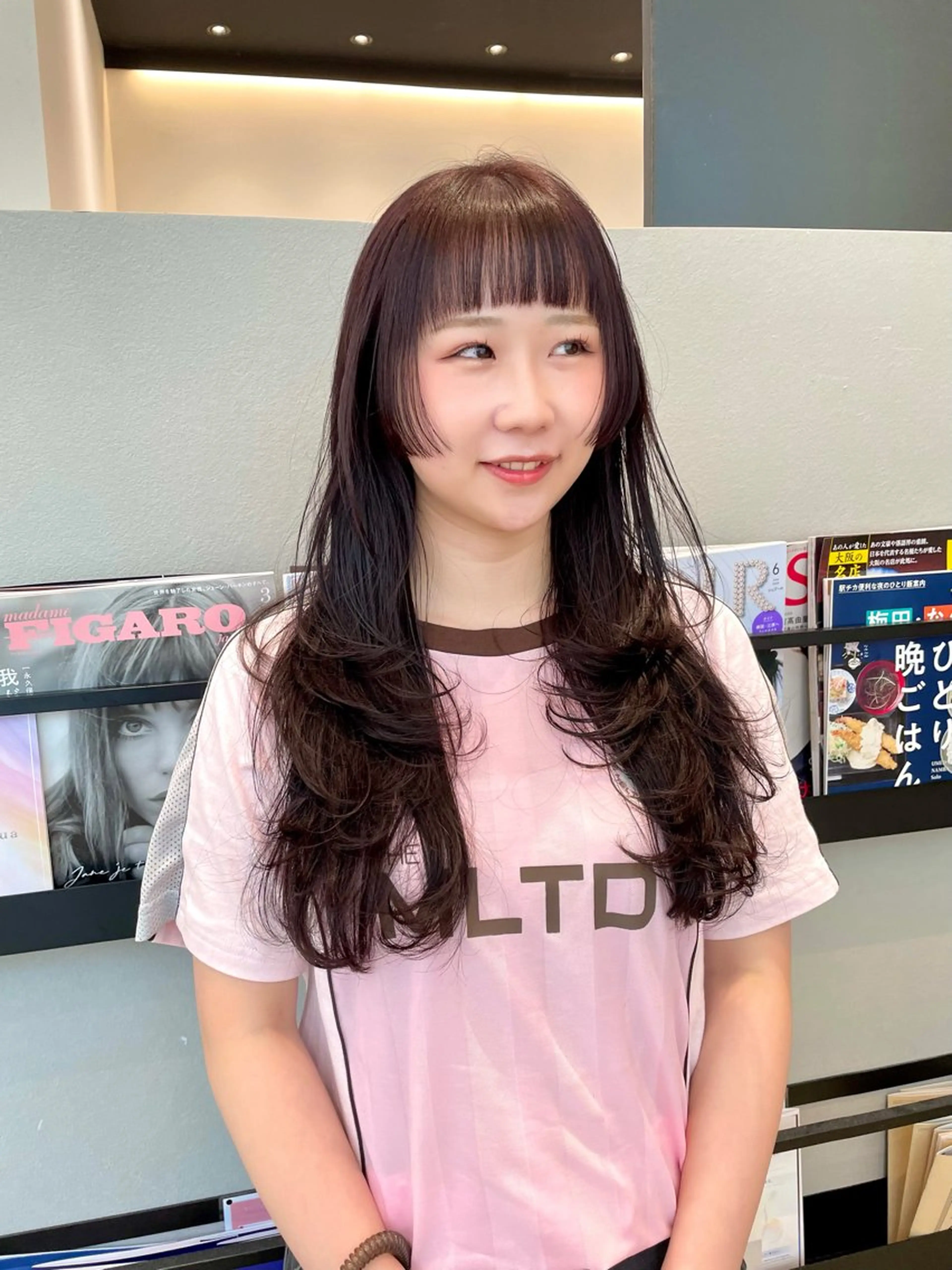 ロング カラー ハイレイヤー 姫カット レイヤーカット BELLA/天王寺/ 似合わせ/木浦心のヘアスタイル