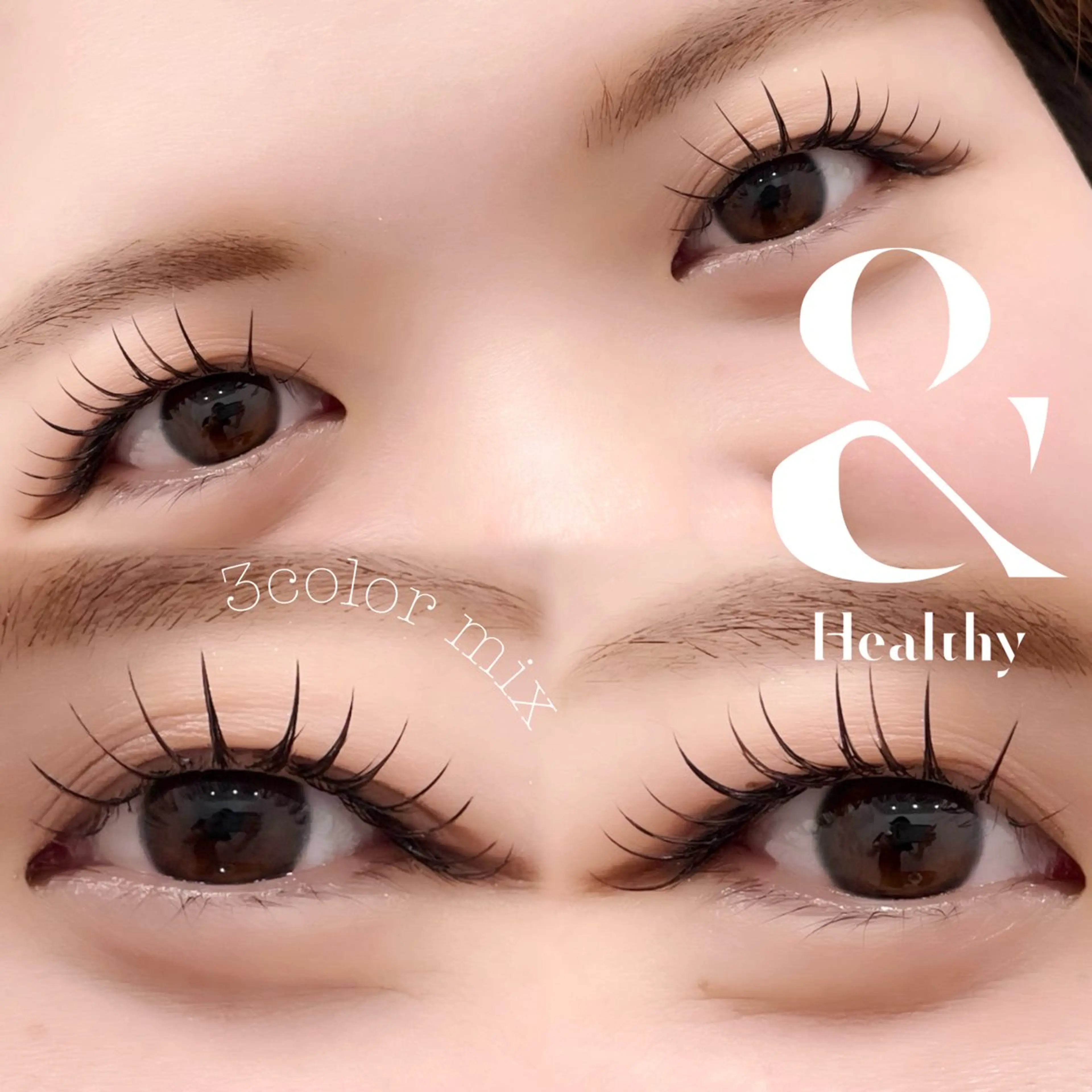 フラットラッシュカラーエクステ120本で&Healthy🤍［1月​〜​価格］の写真