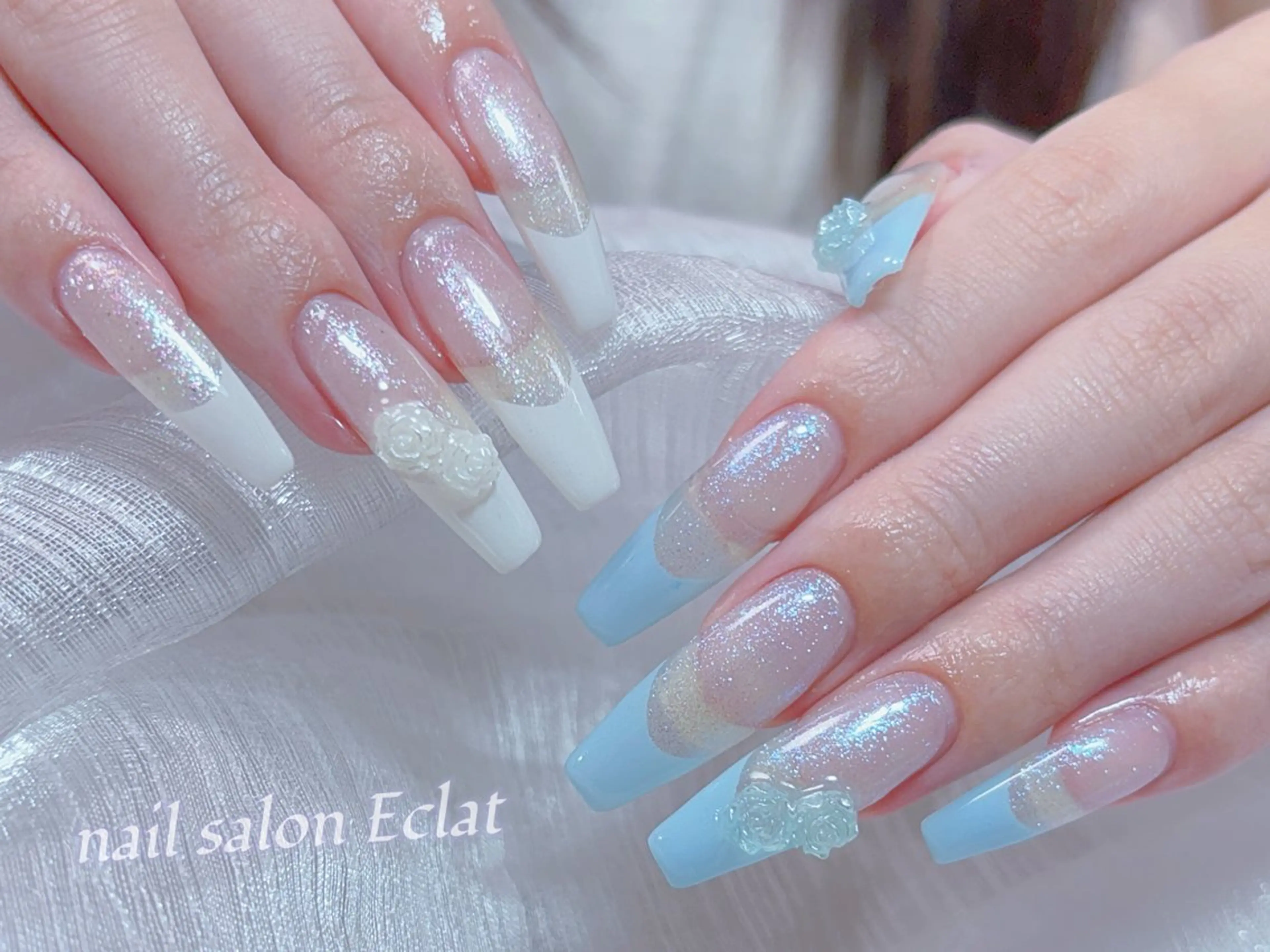 ネイル ハンドネイル ネイルサロンエクラ 🫧Shizukaのネイルデザイン