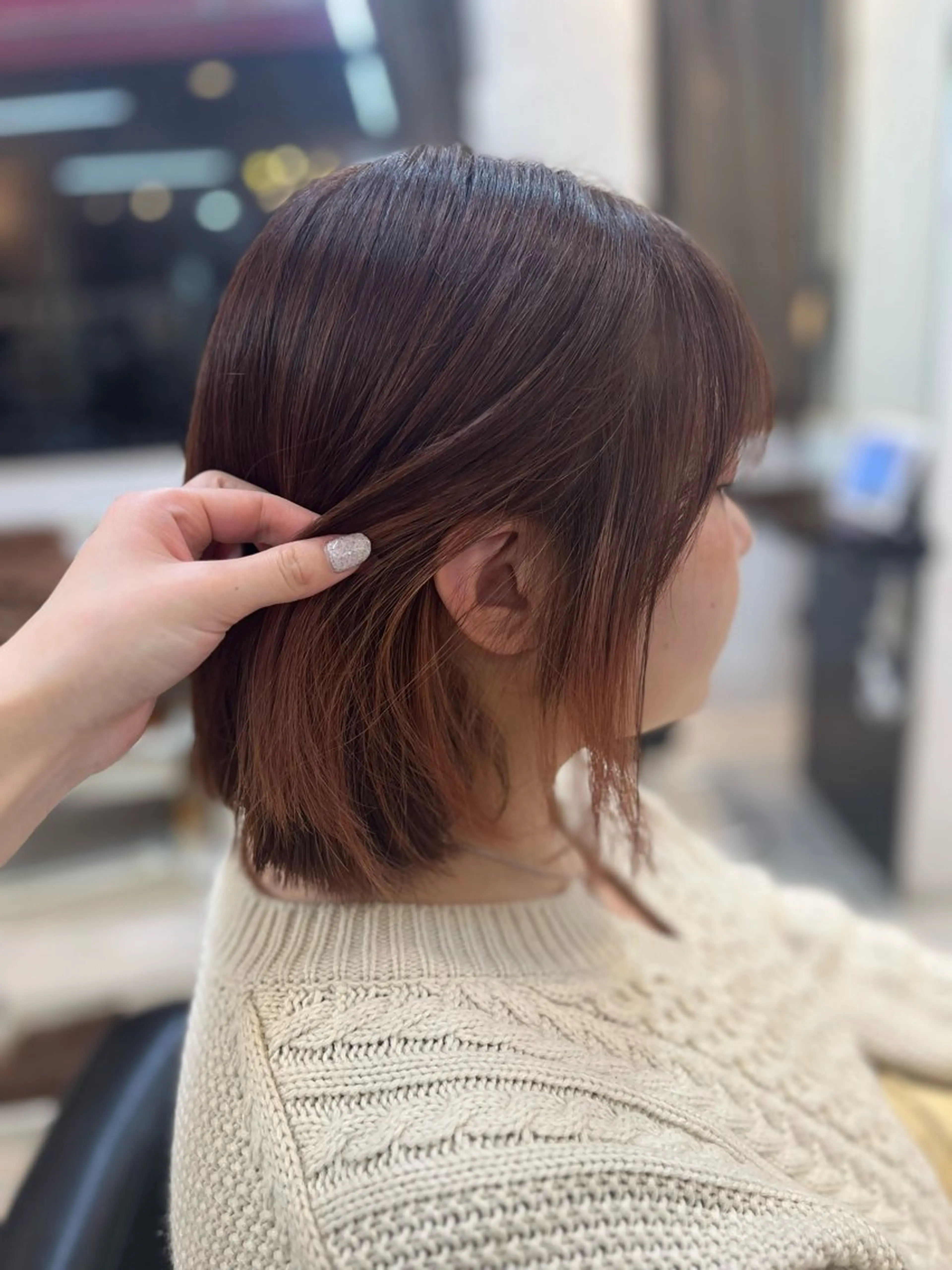 ショート カラー ブラウンカラー ピンクカラー ピンクブラウン ヘアカラー STREAM HAIR所属・🍒 SANA🍒のヘアスタイル