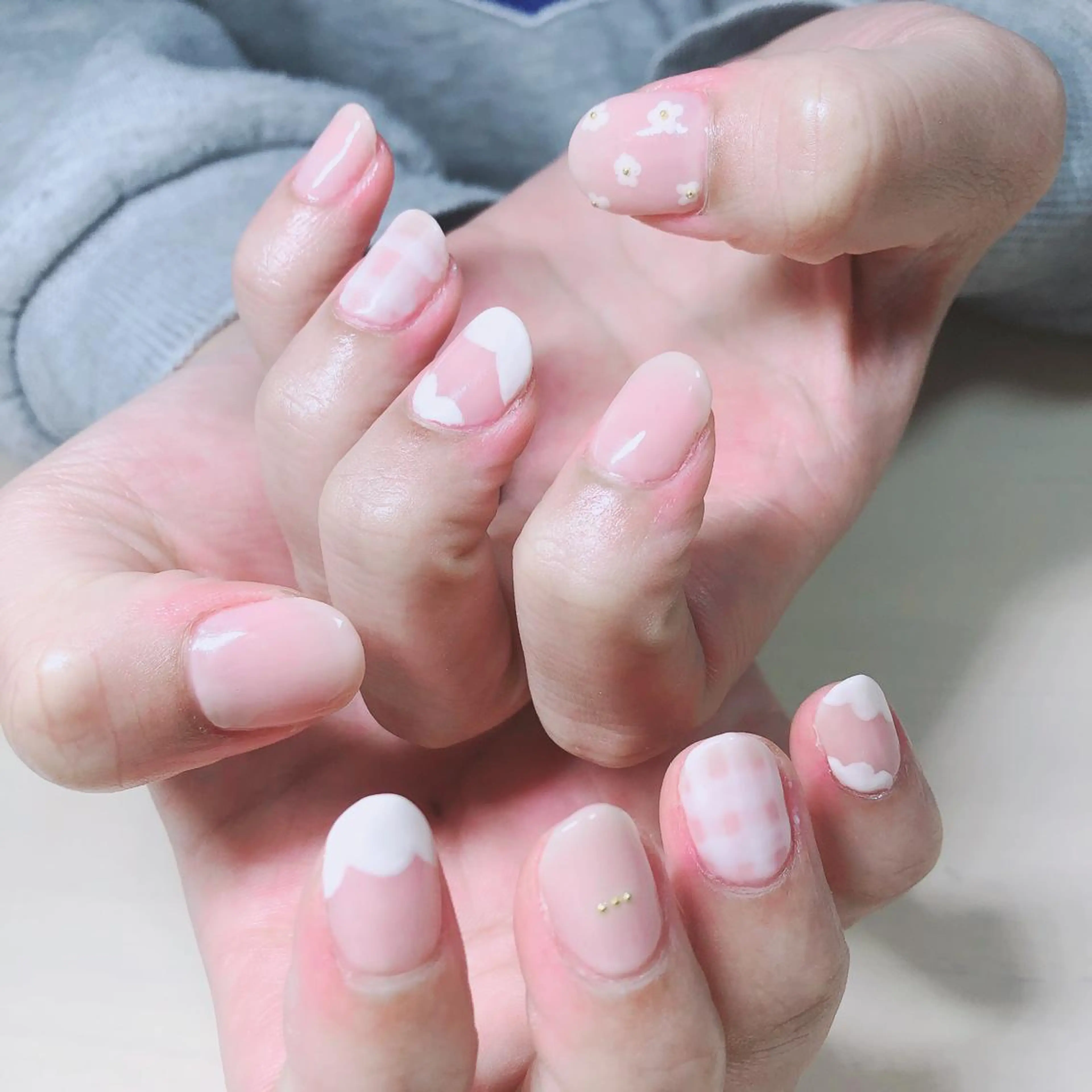 ネイル ピンク 結城 怜菜のネイルデザイン