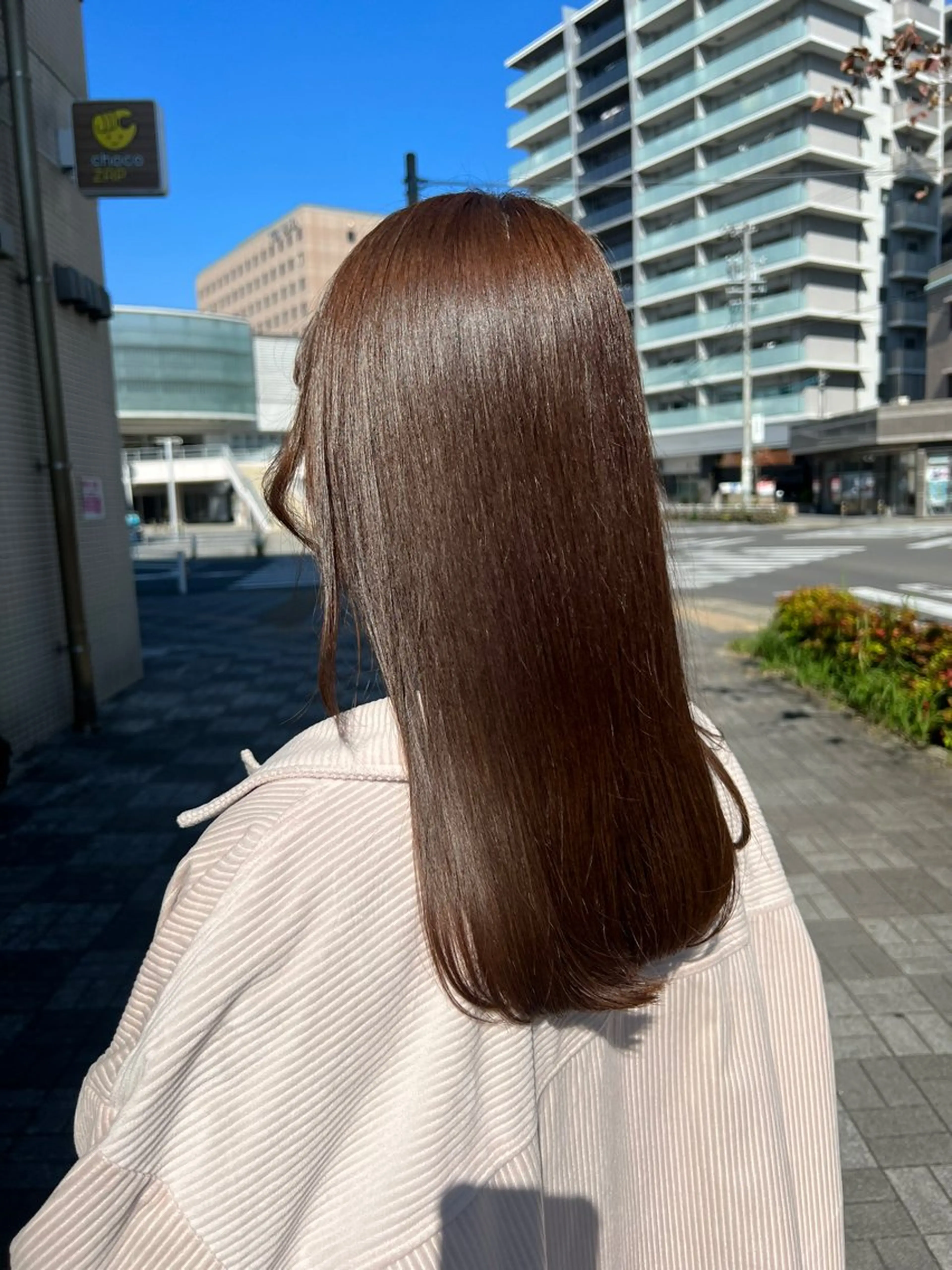 セミロング カラー ベージュカラー 透明感カラー カット ヘアカラー トリートメント BRANCHÈ海 /髪質改善/透明感のヘアスタイル