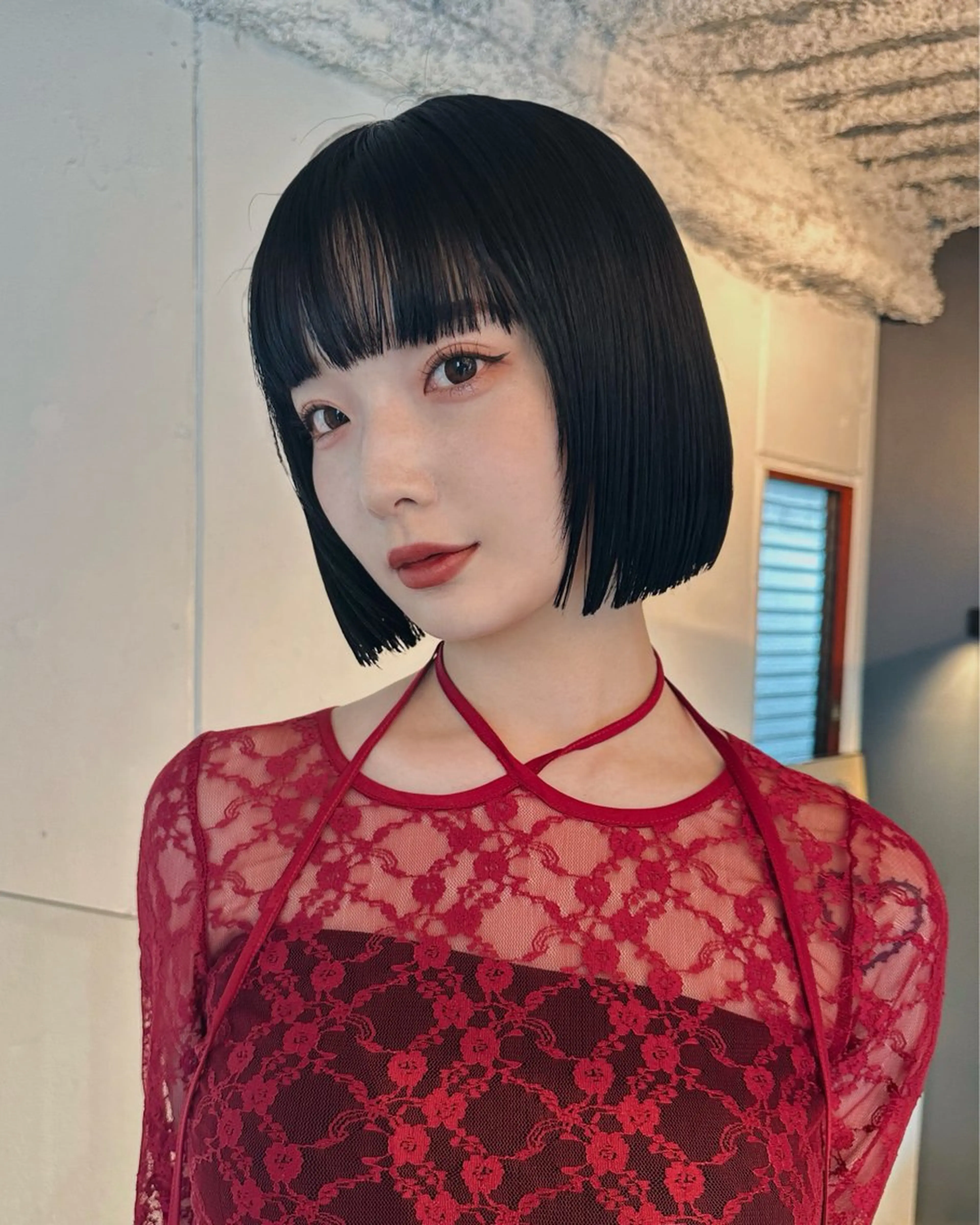 カット＋ストレートパーマ/縮毛矯正の写真