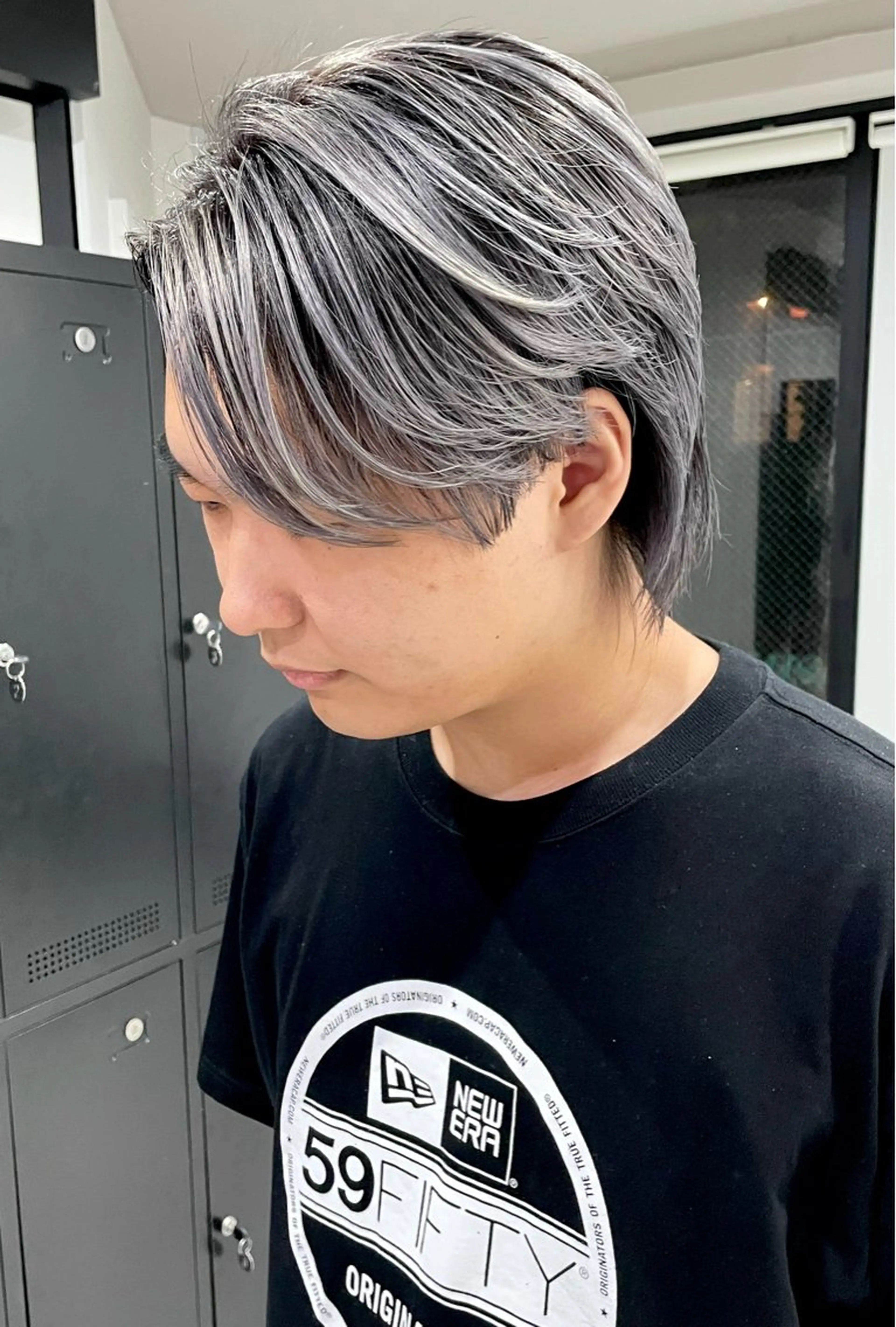 ミディアム カラー メンズ メンズバレイヤージュ バレイヤージュ レイヤーカット sol by gisele所属・takumi/パーマ /バレイヤージュのヘアスタイル