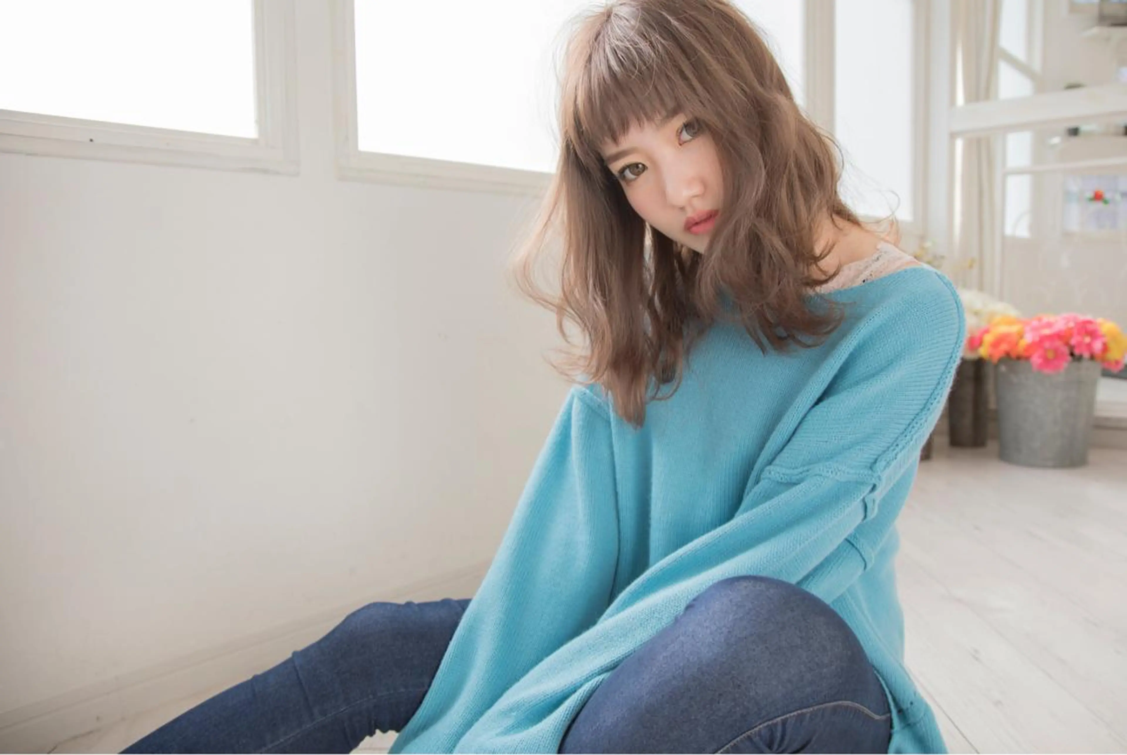 ロング カラー パーマ 【全席個室サロン】 NUMBER 天王寺のヘアスタイル