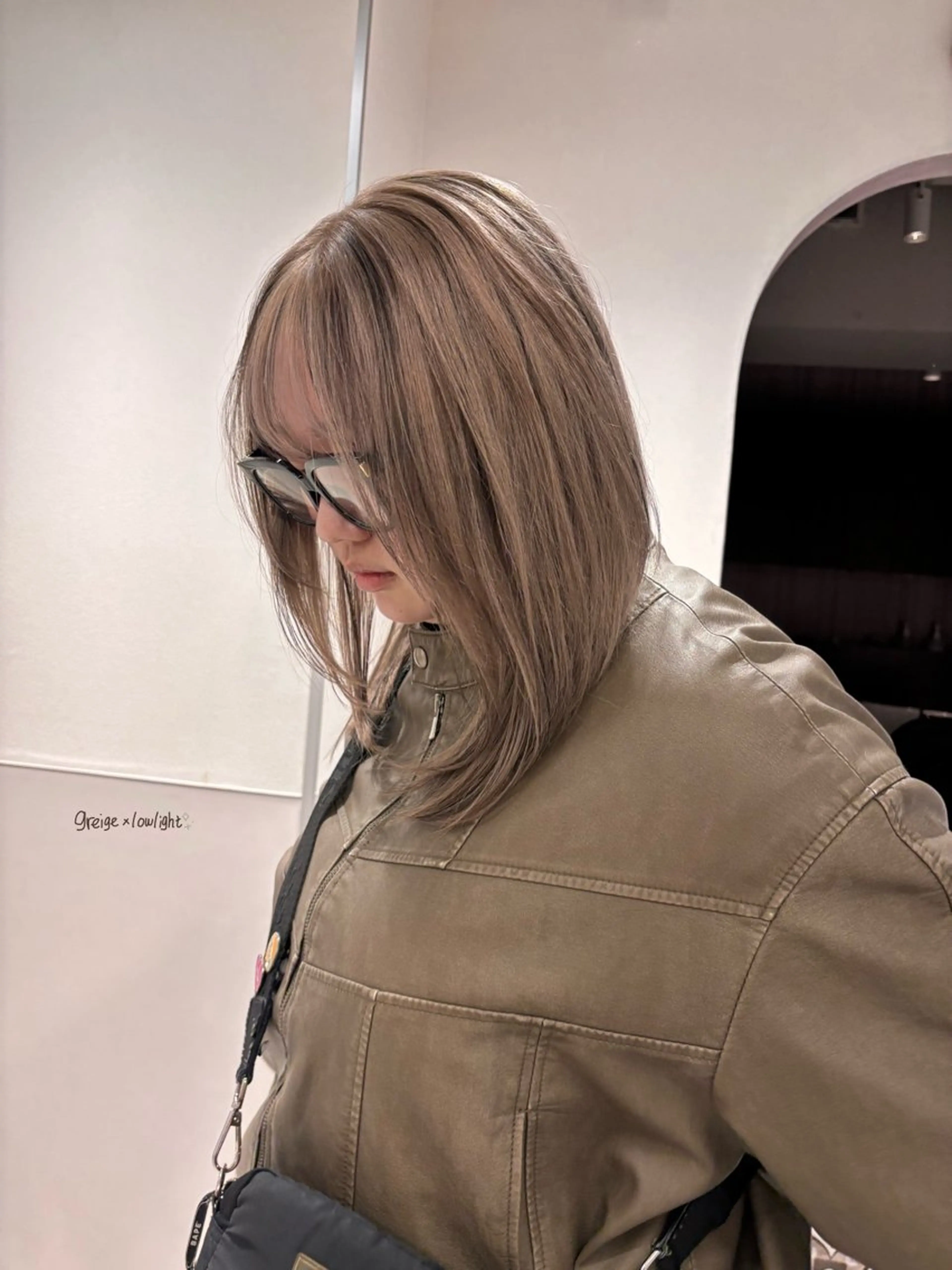 ミディアム カラー ブリーチ ケアブリーチ ヘアカラー なぎ🌿.∘[ボブ, ニュアンスカラー]のヘアスタイル