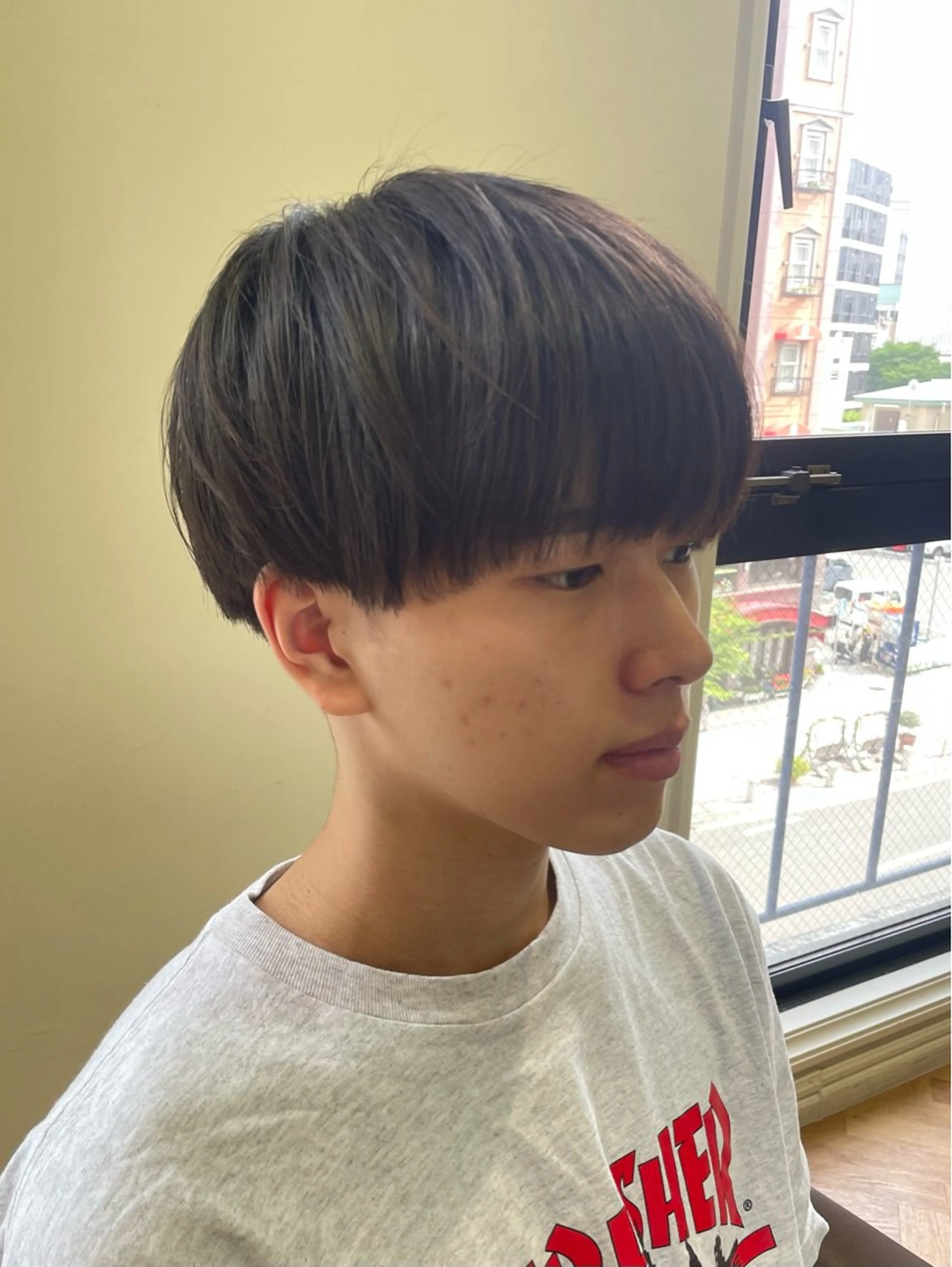 ショート メンズ マッシュ 溝口 槙里也のヘアスタイル