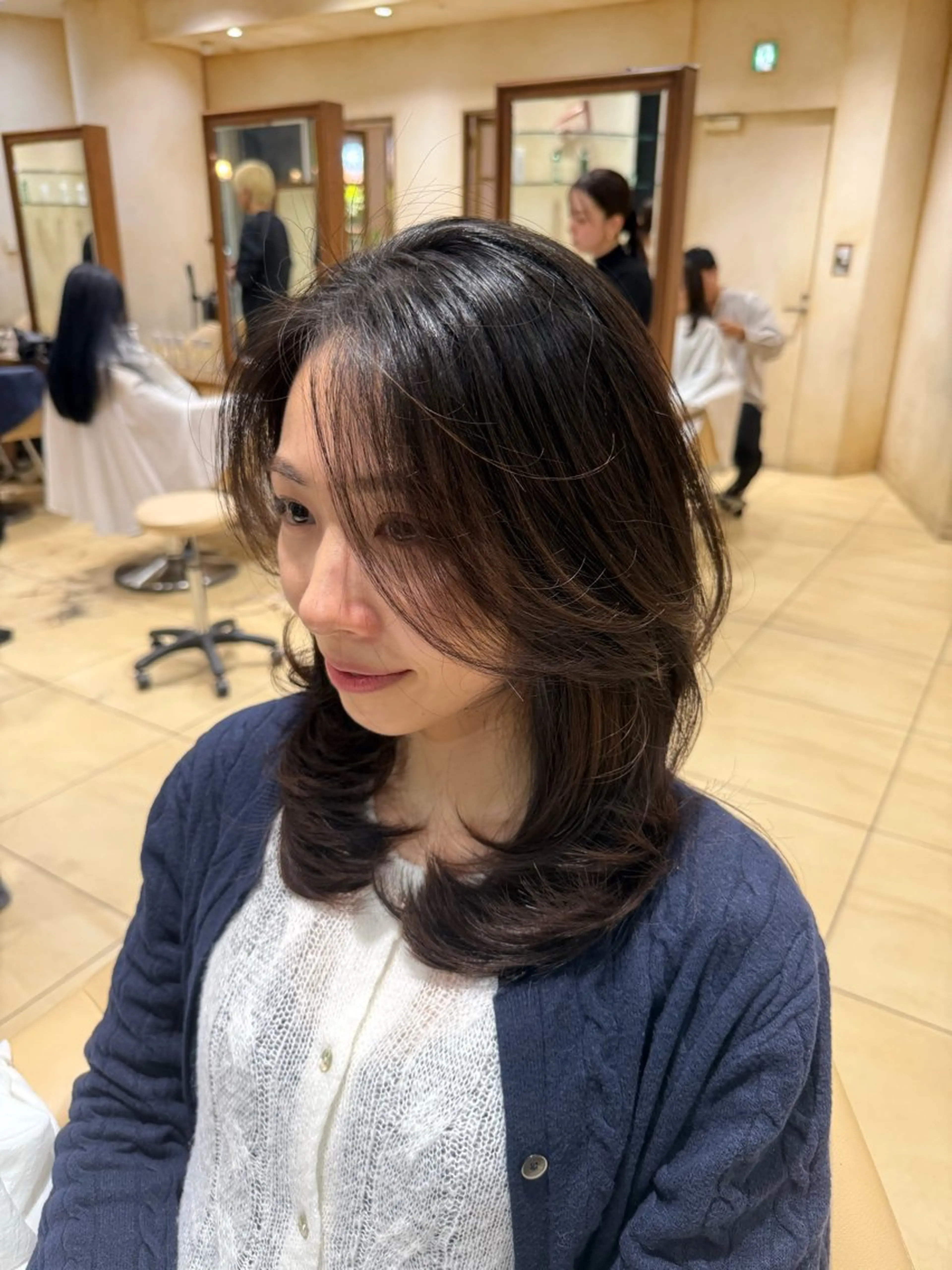 セミロング カット ZACC Vie所属・森川 翔太のヘアスタイル
