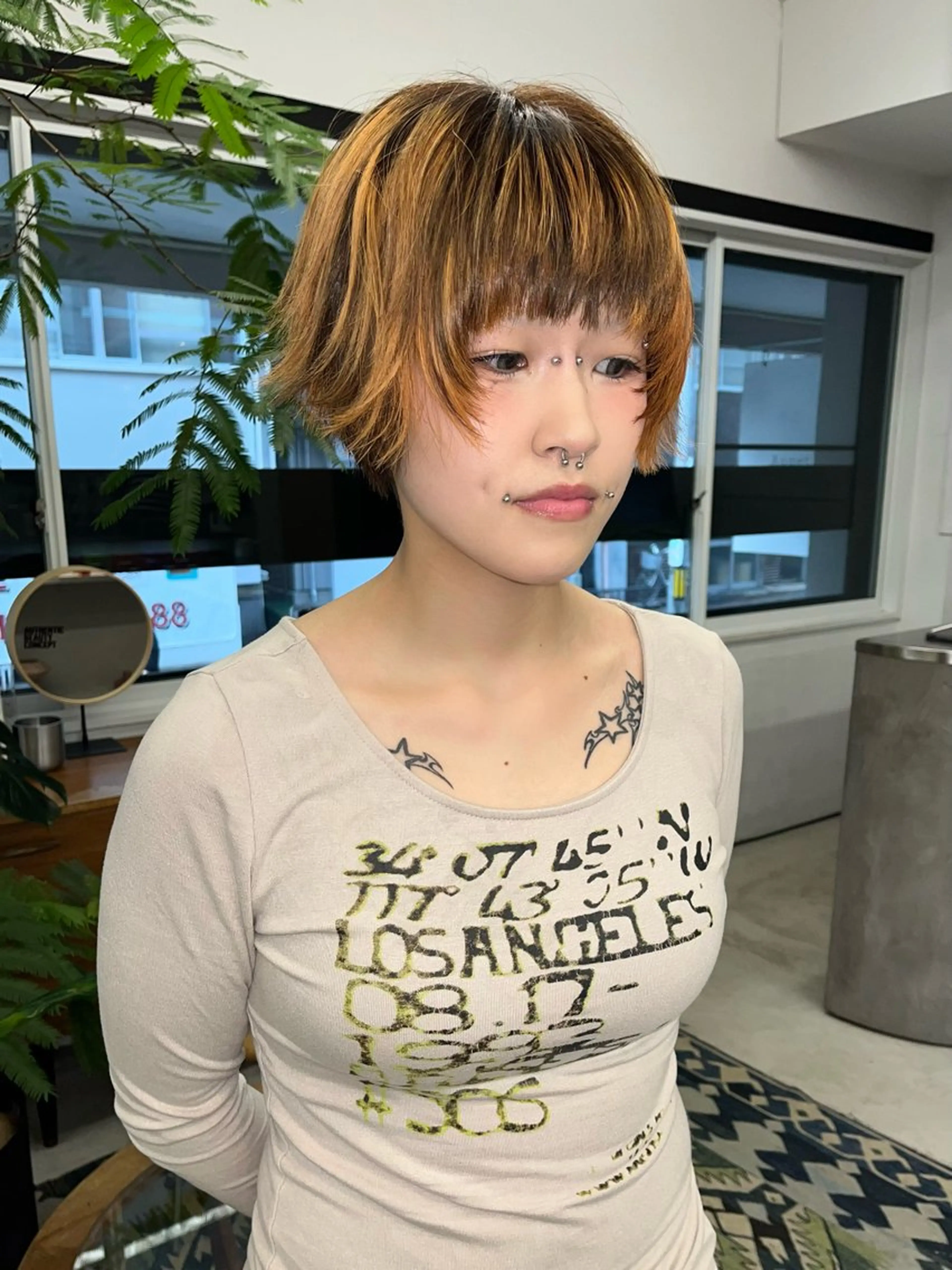 ショート カラー カット ヘアカラー yuan tanakaのヘアスタイル