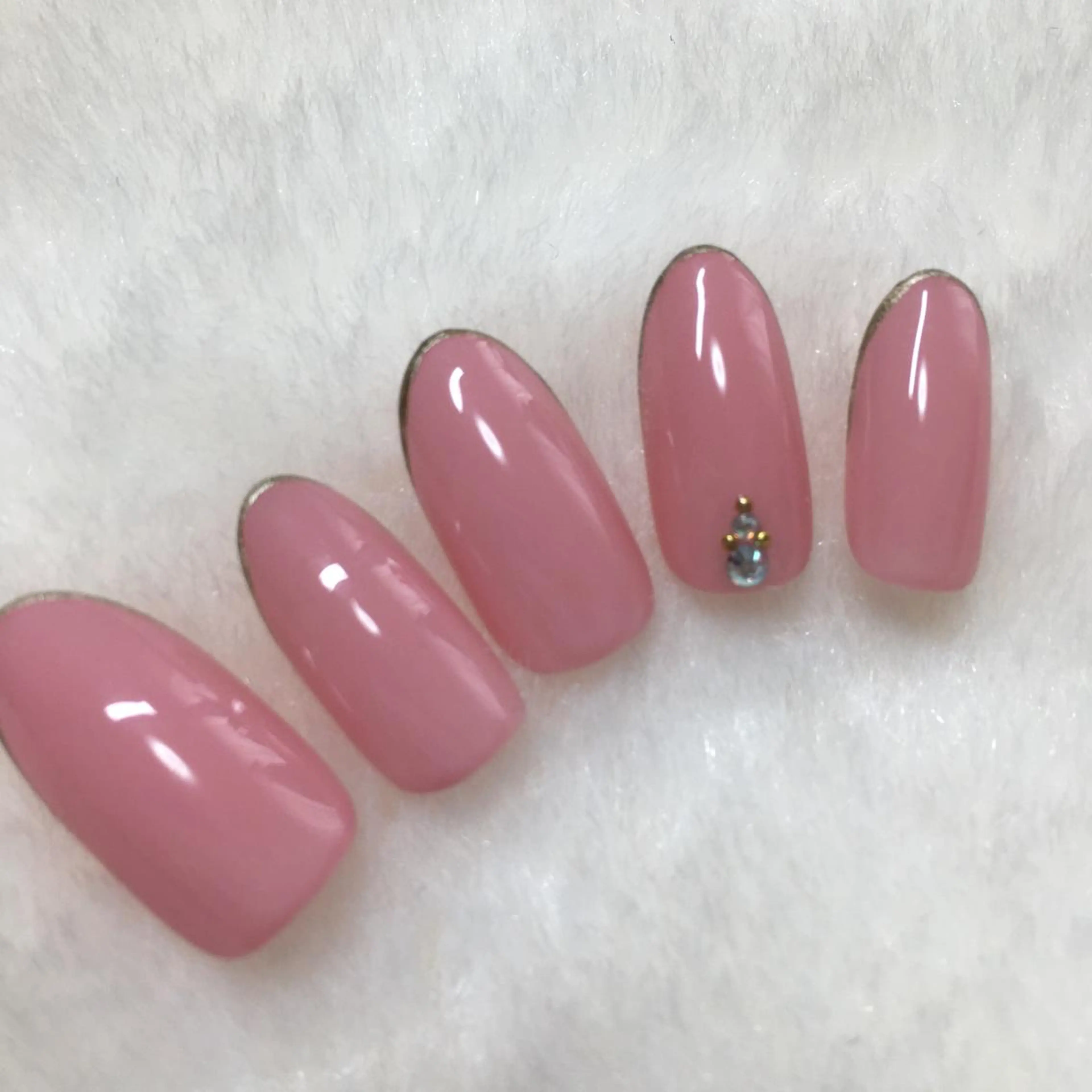 ネイル フレンチネイル ラメ(グリッター) ハンドネイル kipinail 川﨑えりかのネイルデザイン