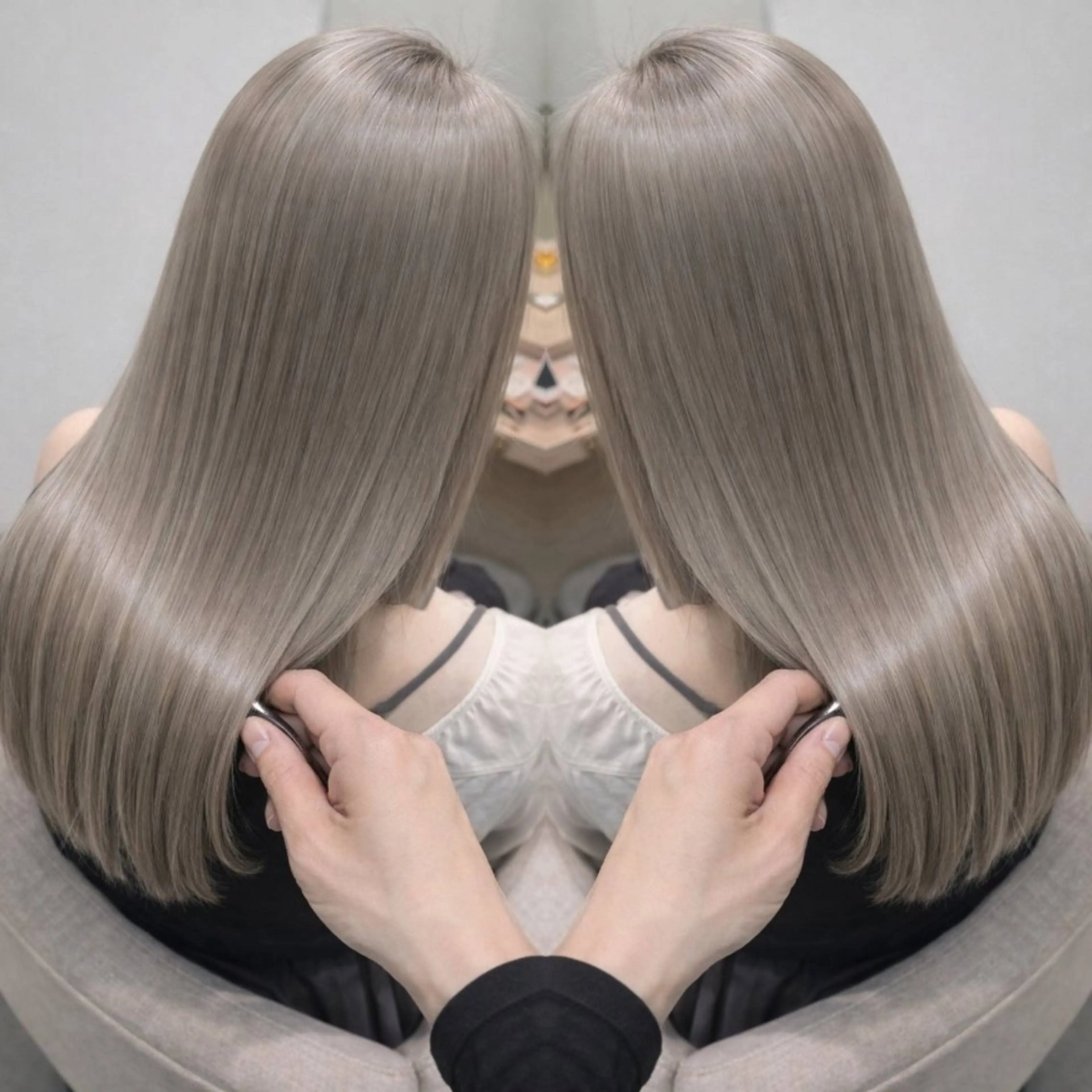 ロング 髪質改善 縮毛矯正✨艶髪　 シノハラ✨髪質改善のヘアスタイル