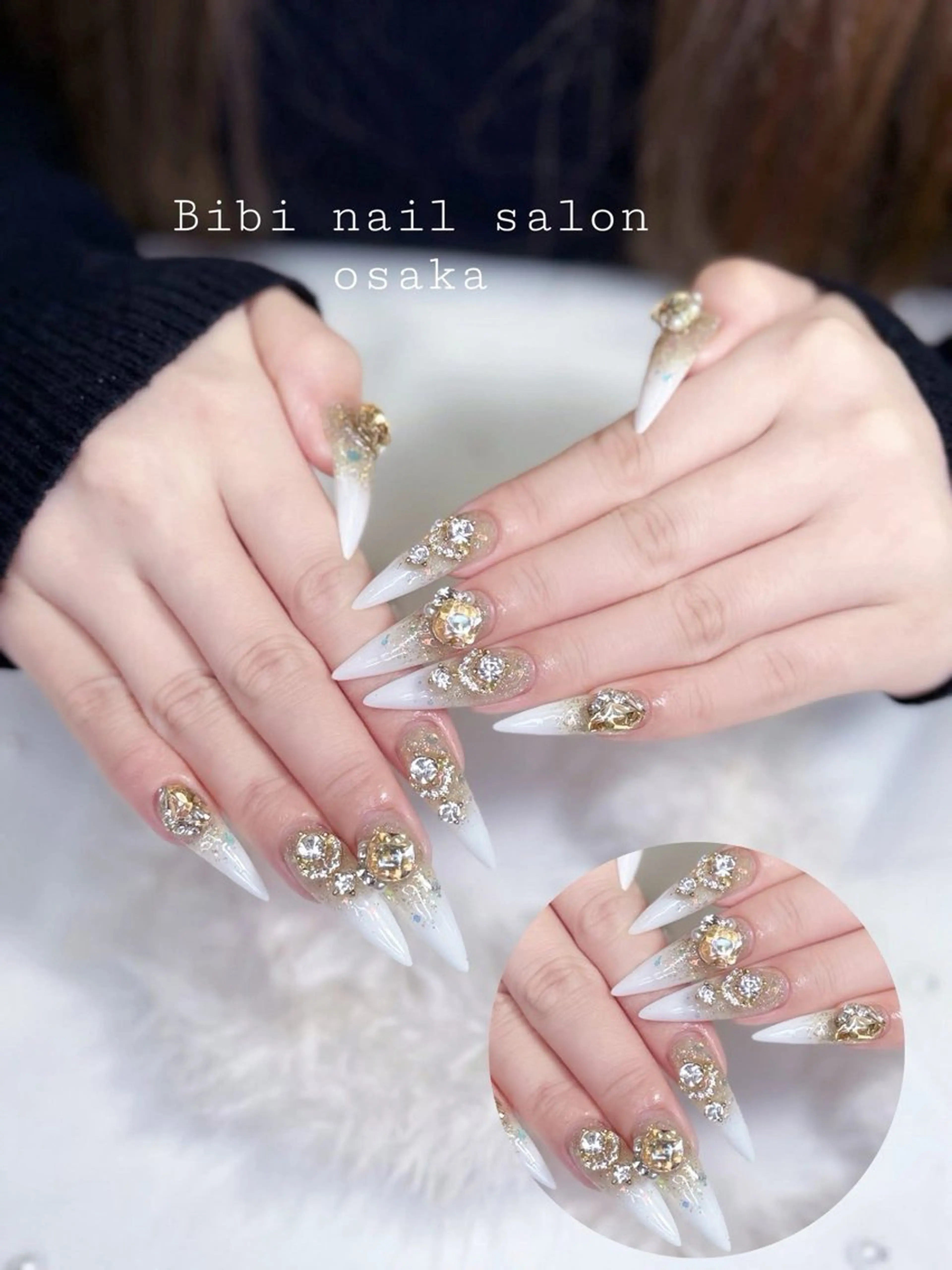 セミロング ハンドネイル Bibi beauty spa Osaka所属・Chann Channのネイルデザイン