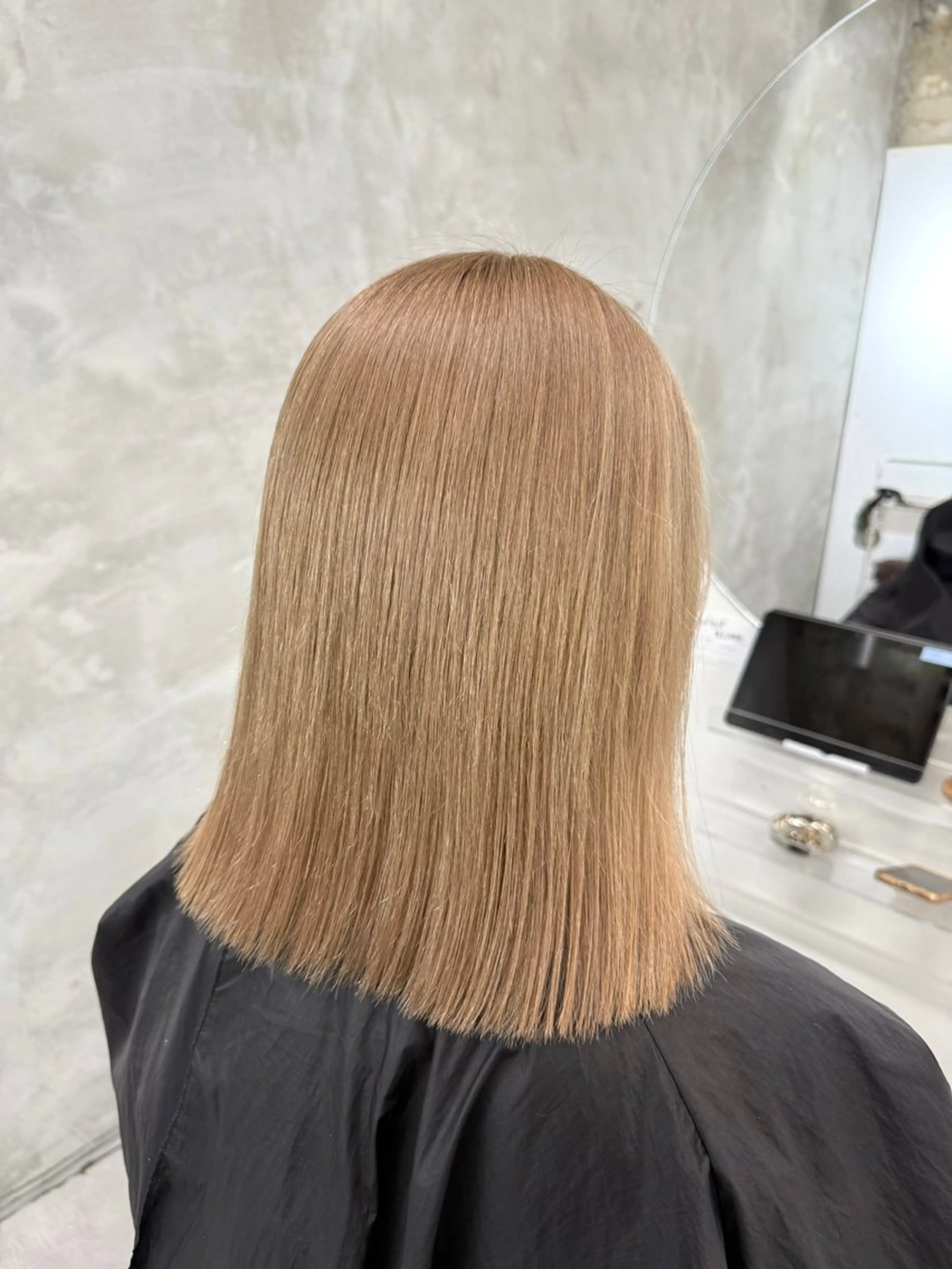 ミディアム カラー ヘアカラー トリートメント yuuna ✮ レイヤーカットのヘアスタイル