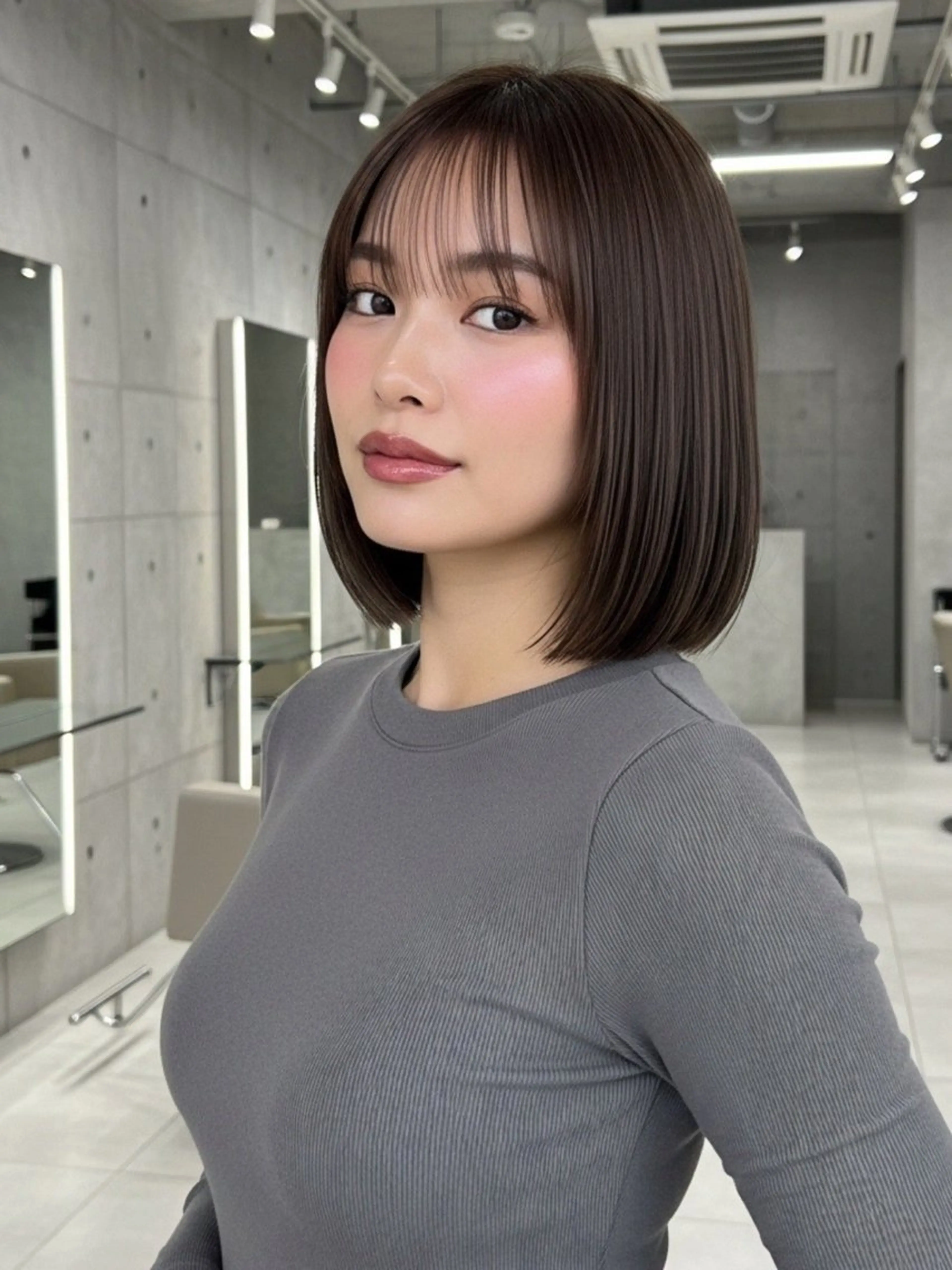 ミディアム 似合わせボブ✖️ 韓国レイヤー✨小関のヘアスタイル