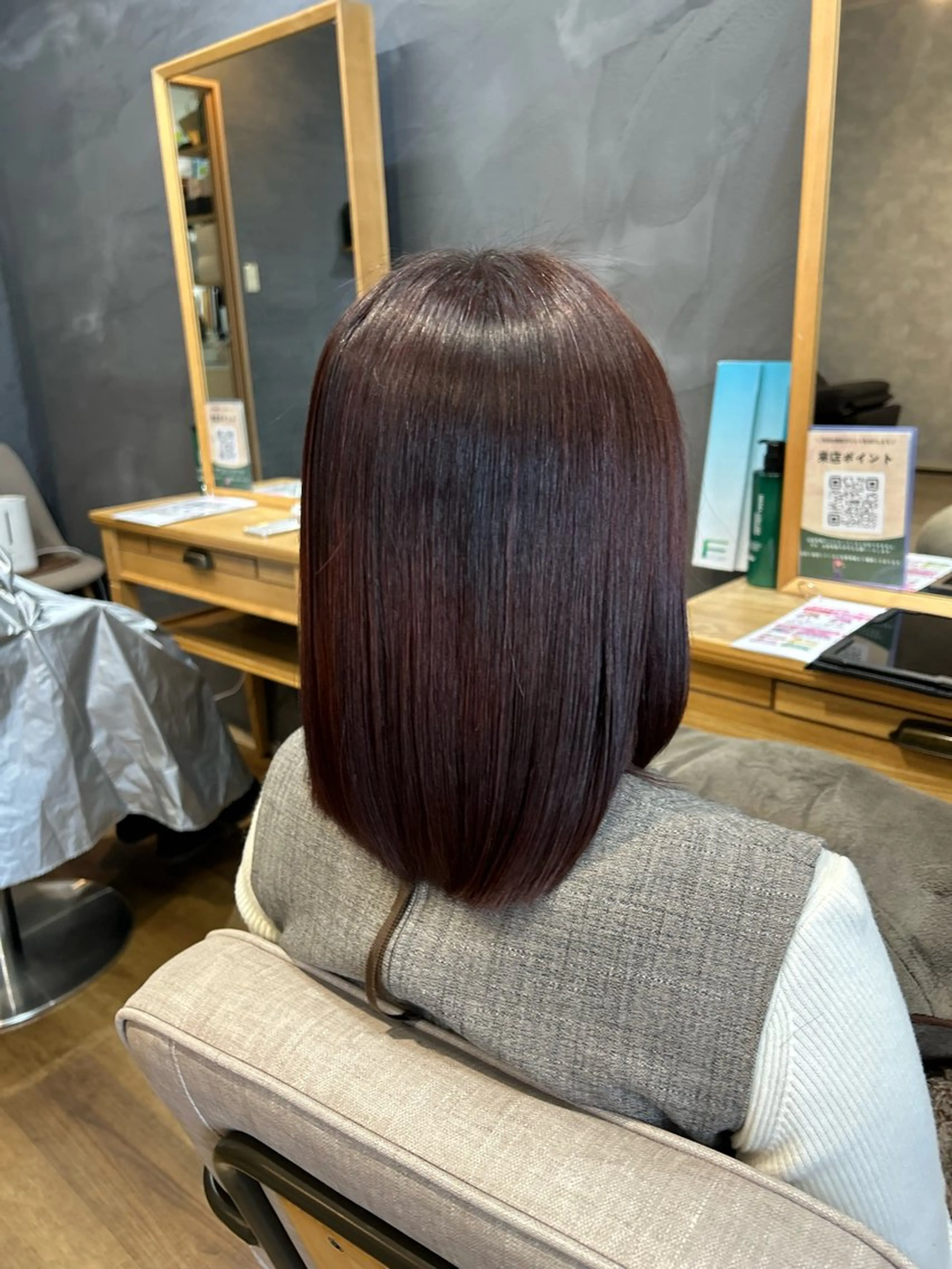 ミディアム ヘアカラー トリートメント 💜カラーリスト 上田💜のヘアスタイル