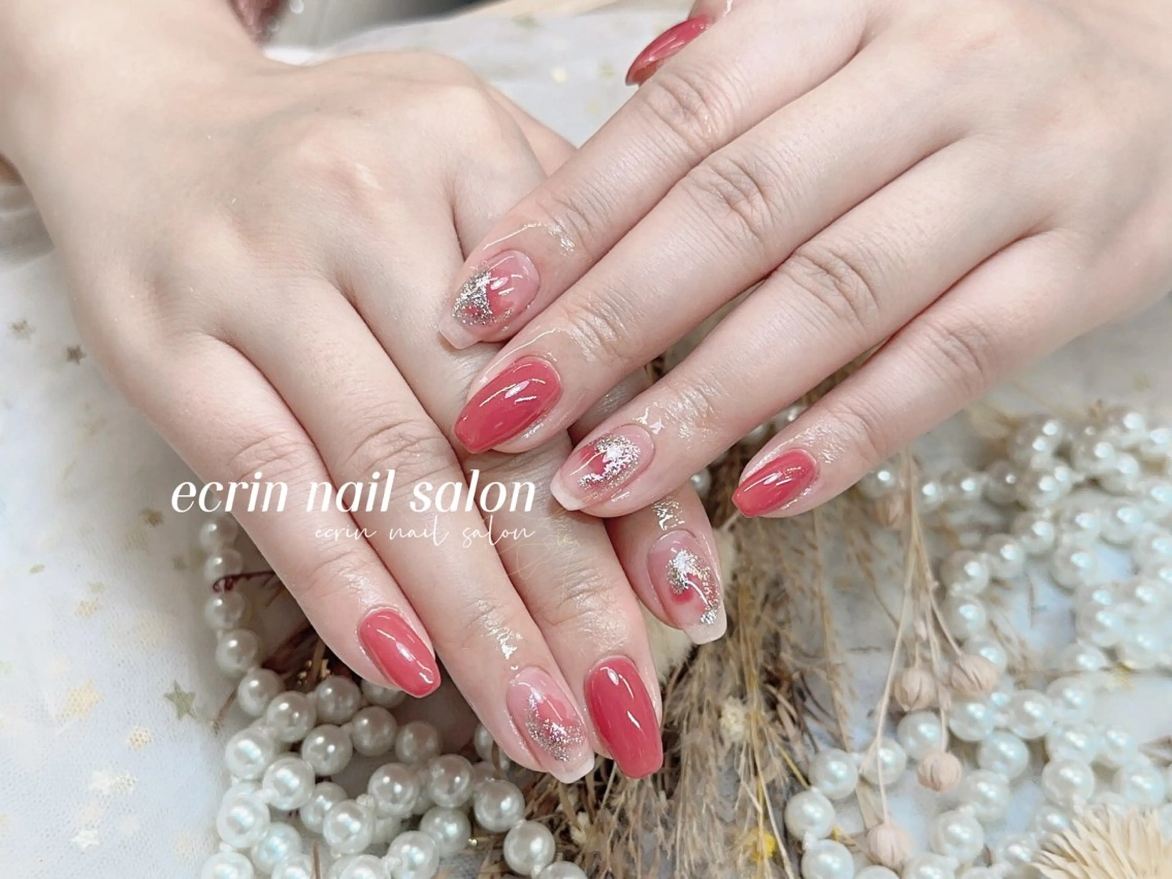 ネイル シンプルネイル ワンホンネイル ハンドネイル ecrin nail 錦糸町(るい)のネイルデザイン