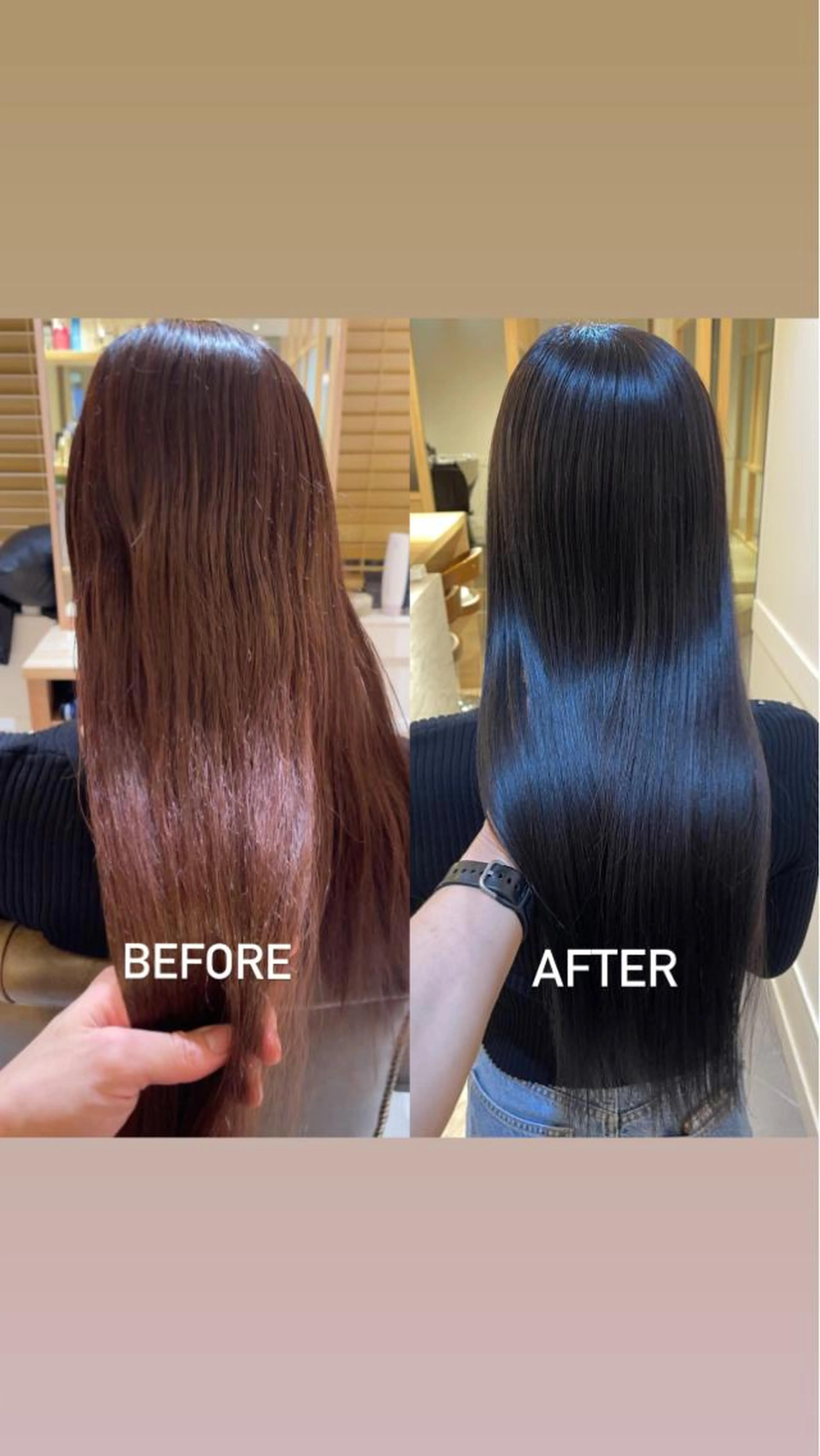 🖤韓国発の髪質改善🖤カット＋カラー＋プリンセストリートメント　髪質改善カラー　髪質改善ストレート　縮毛矯正の写真