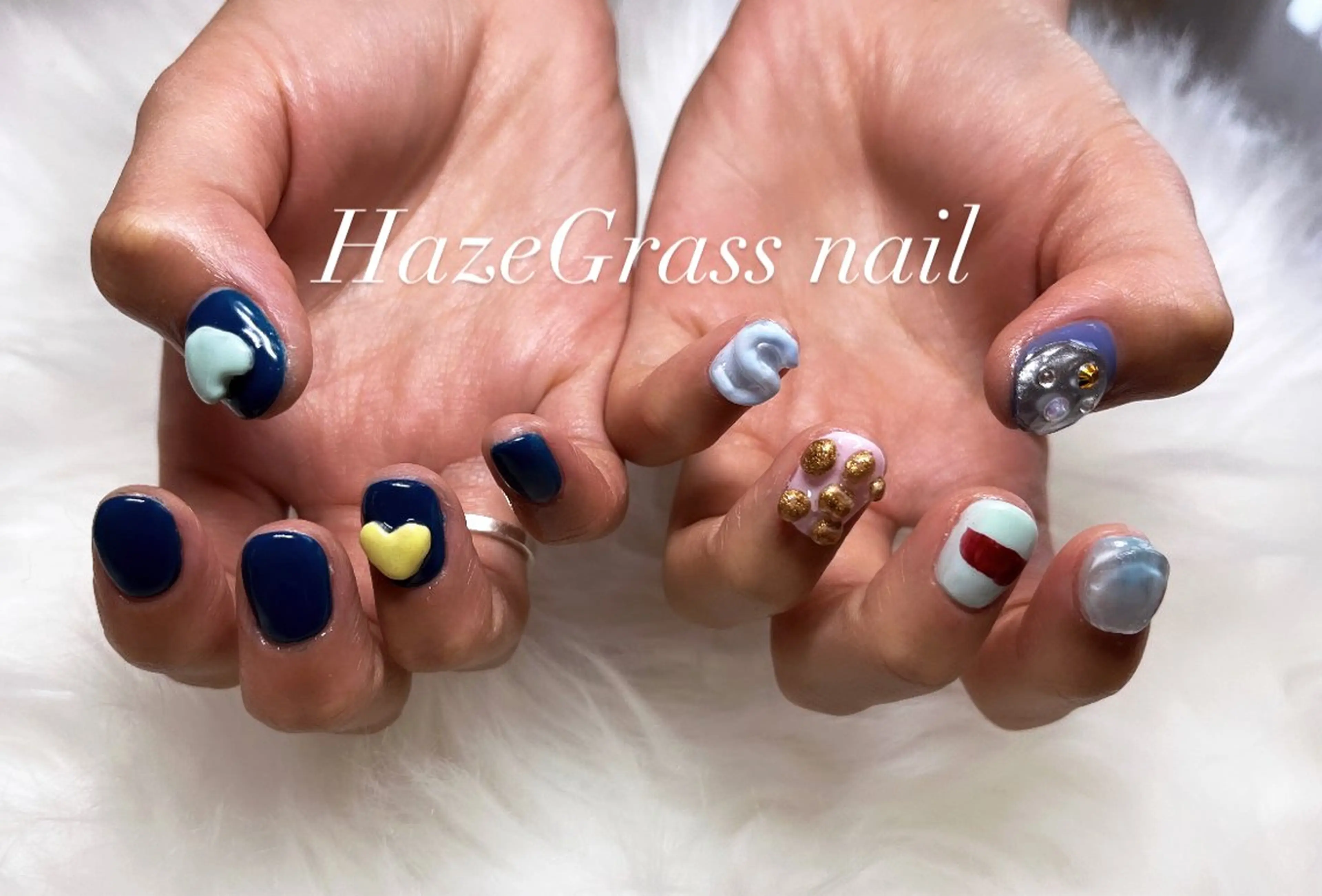 ショート HazeGrass NAILのネイルデザイン