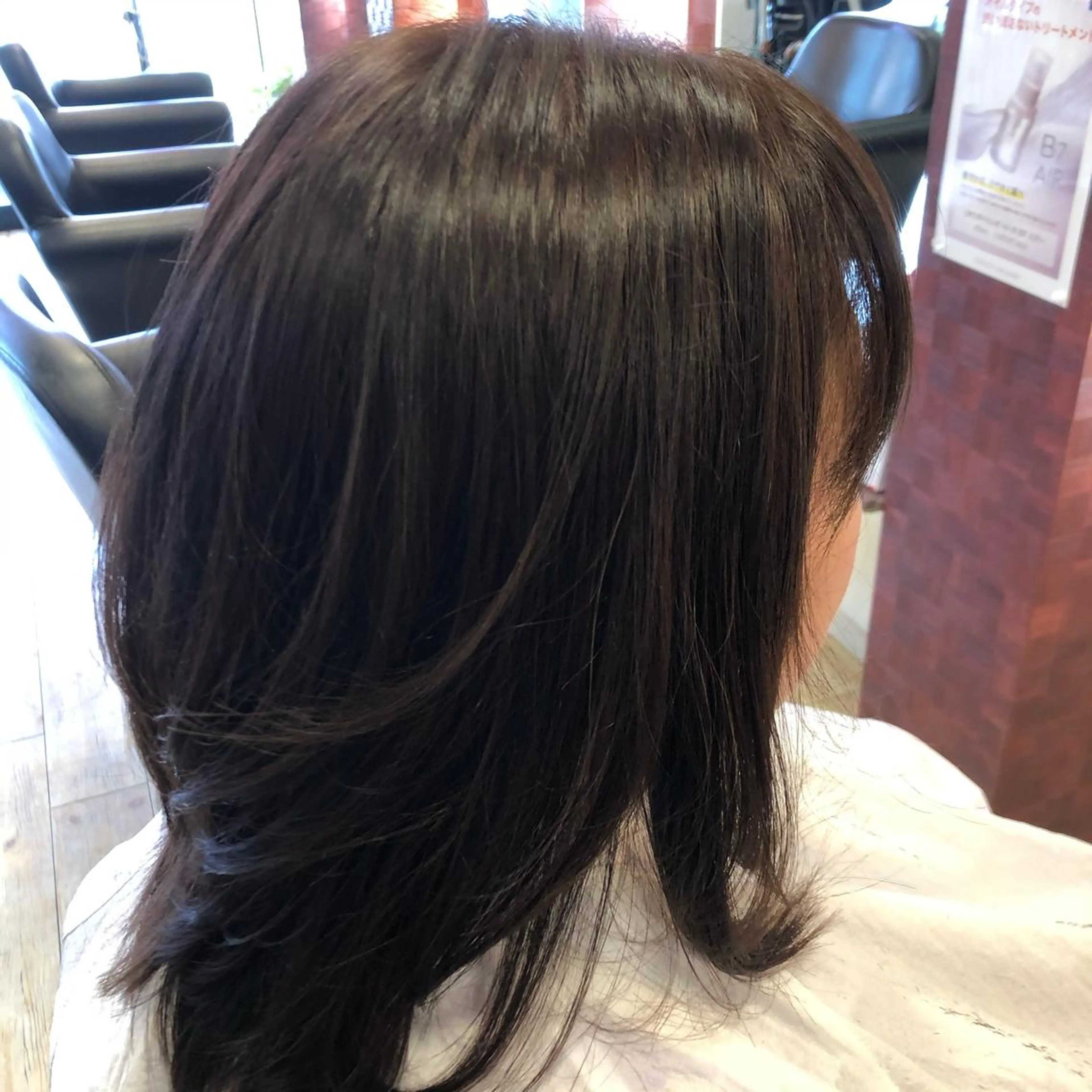 セミロング アッシュ レイヤーカット ウルフカット ウルフレイヤー エル美容室所属・織田 英之のヘアスタイル